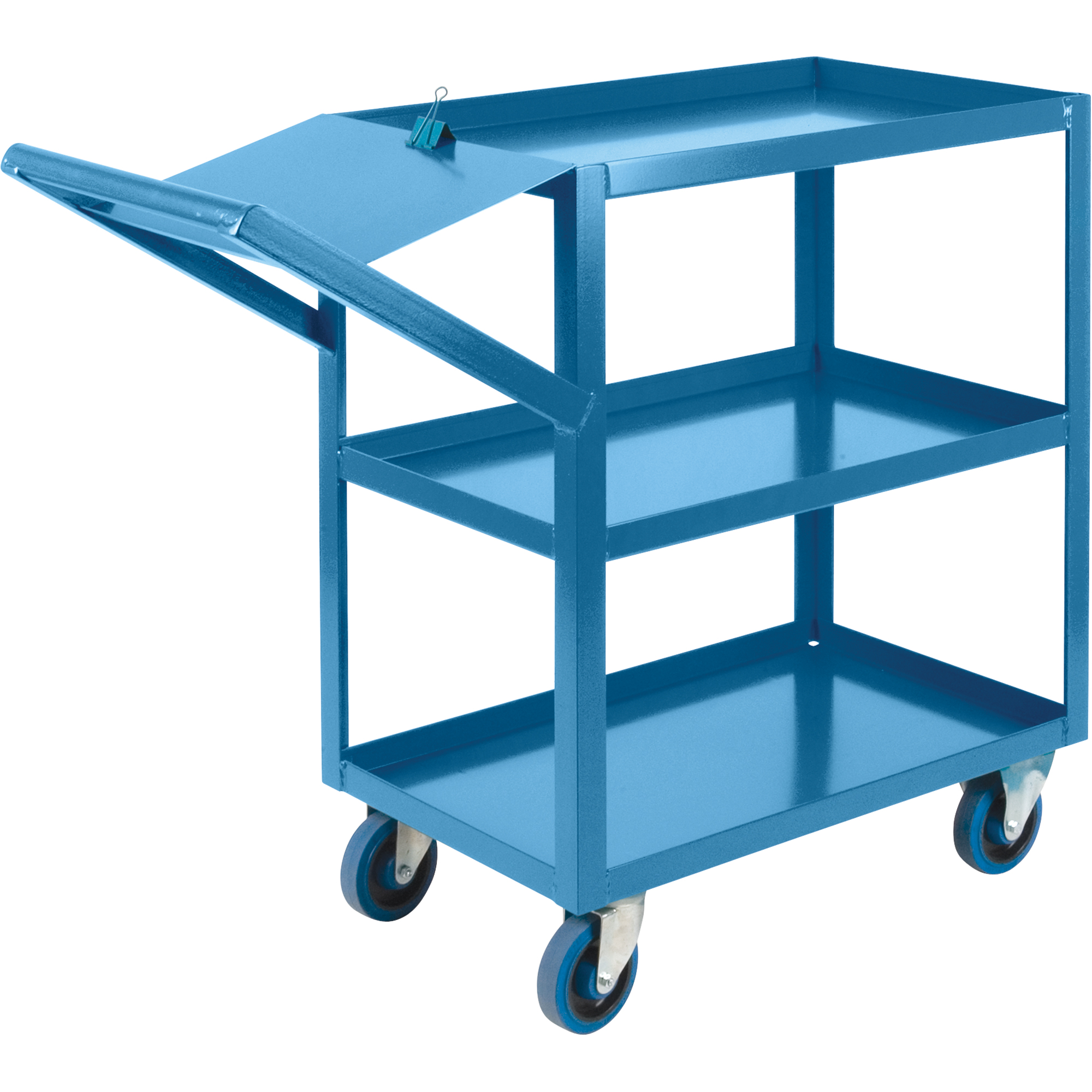 Chariots à cueillette, 36" h x 18" la x 46" p, 3 Tablettes, Capacité 1200 lb