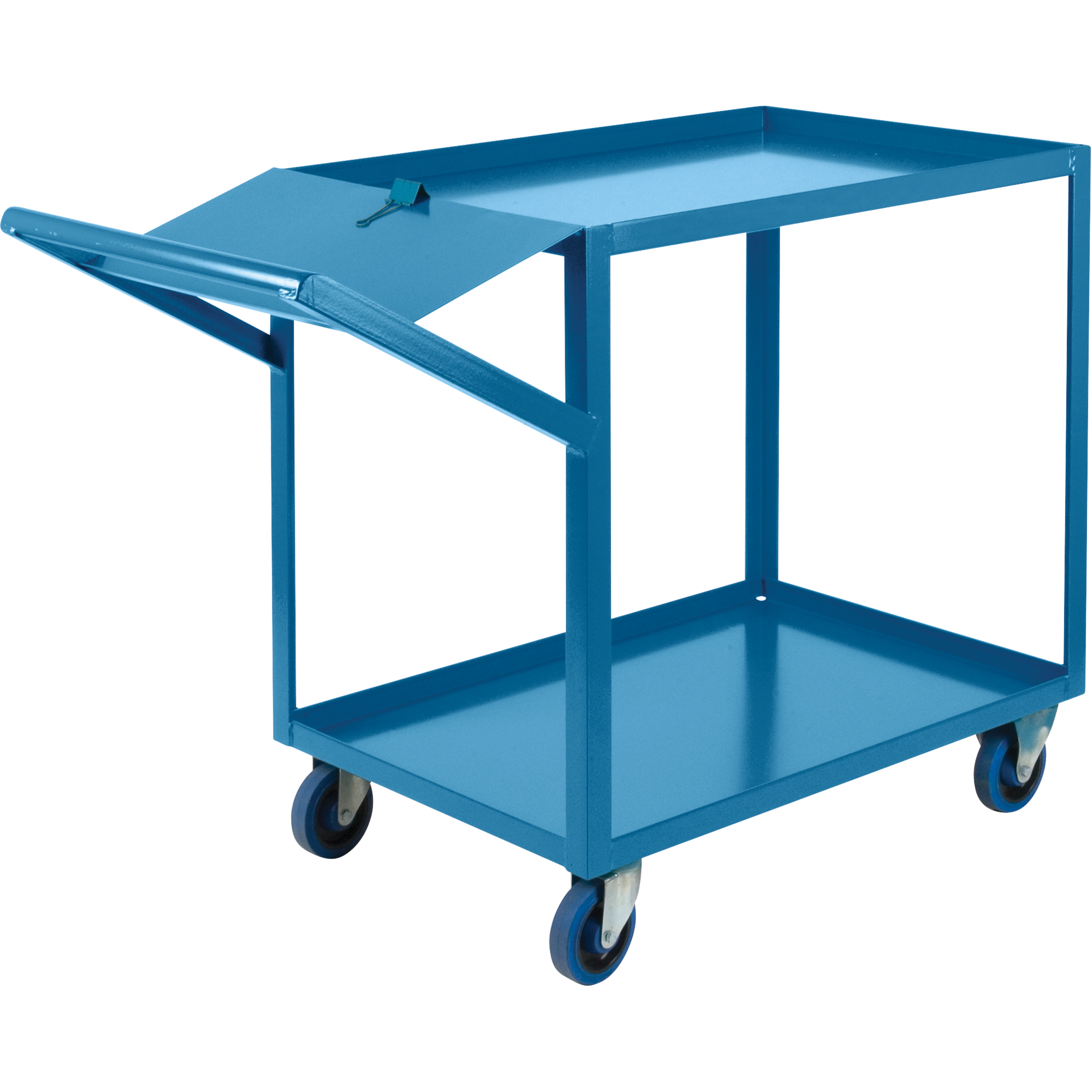 Chariots à cueillette, 36" h x 24" la x 64" p, 2 Tablettes, Capacité 1200 lb
