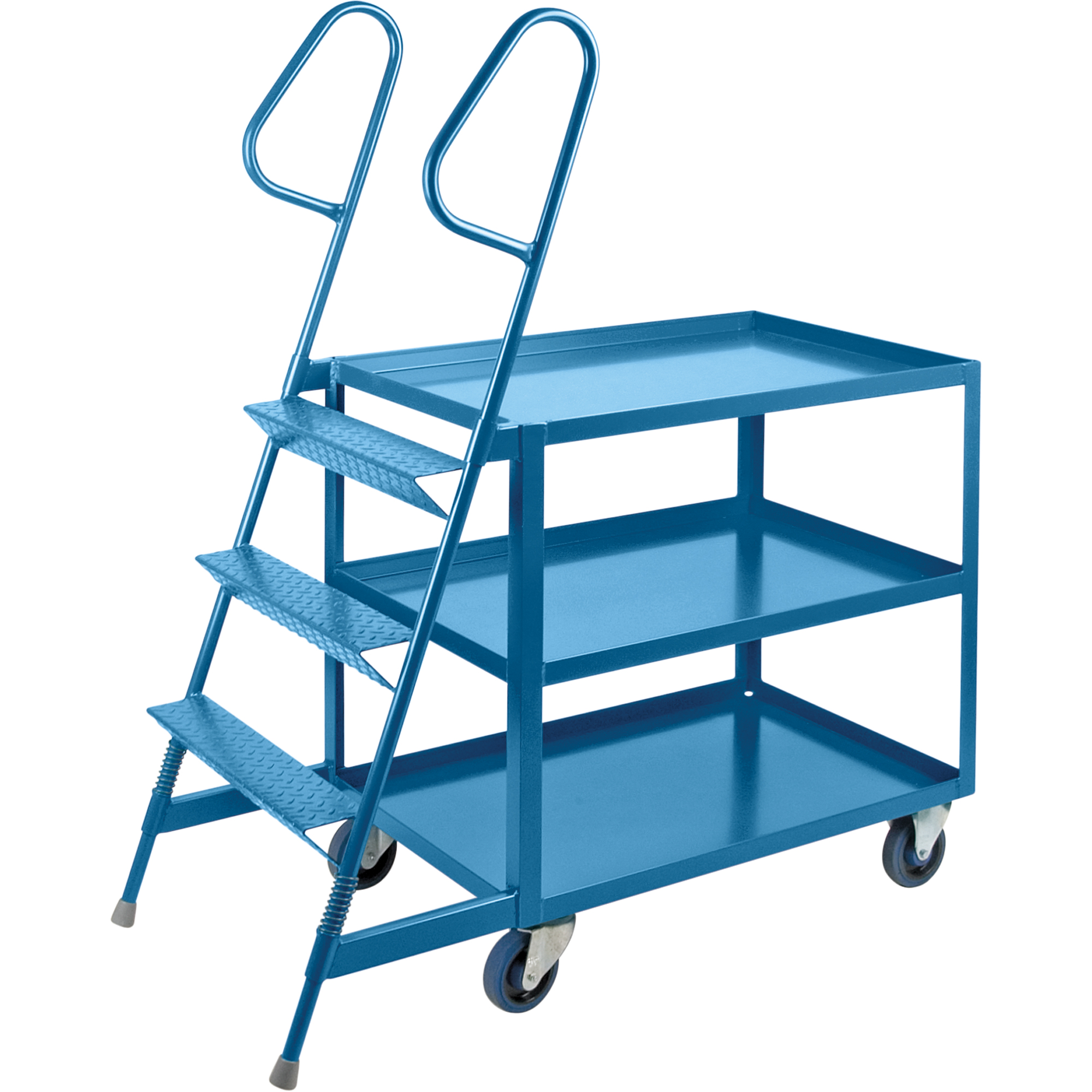Chariots à cueillette, Acier, 24" la x 52" p, 3 tablettes, Capacité 1200 lb