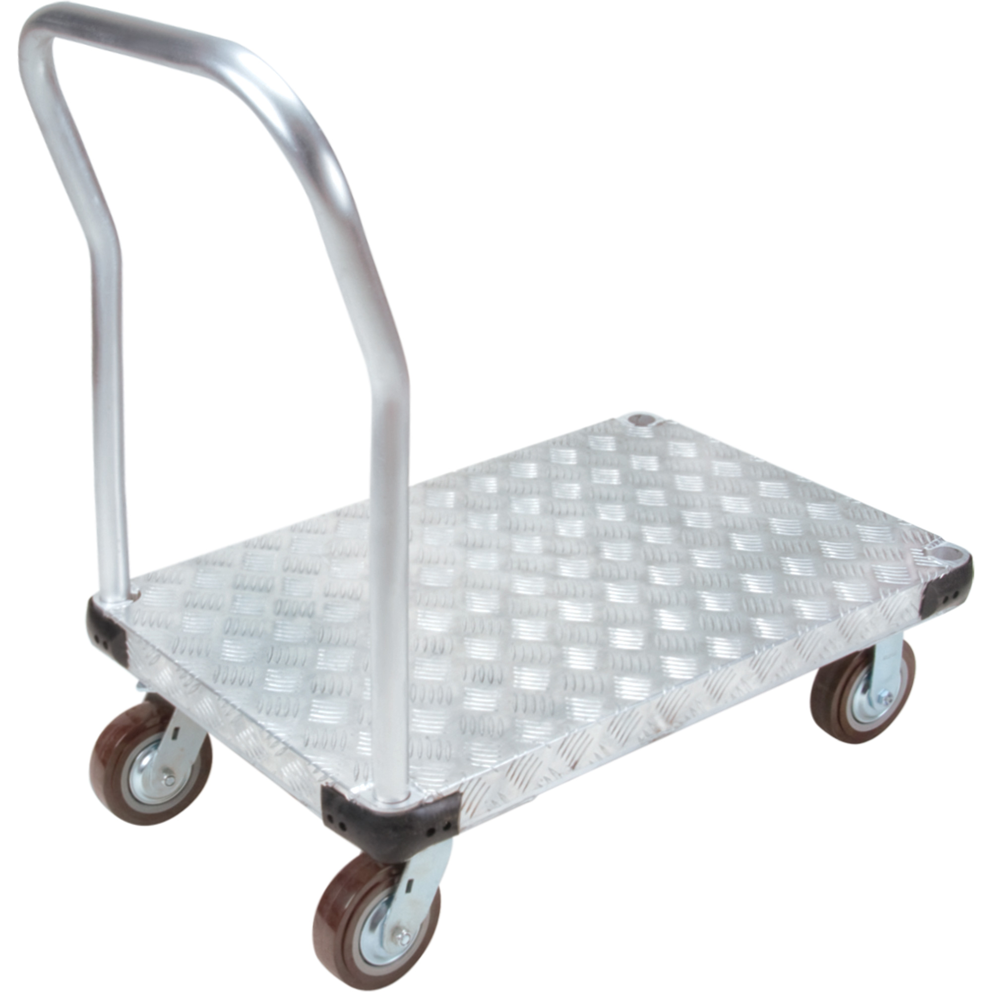 Chariots à plateforme en aluminium, 24" la x 36" lo, 3400 lb cap, Roues Polyuréthane