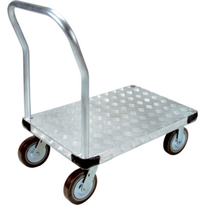 Chariots à plateforme en aluminium, 24" la x 48" lo, 4000 lb cap, Roues Polyuréthane