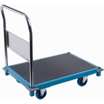 Chariots à plateforme institutionnels, 36" lo x 24" la x Capacité 1000 lb, Roues en Caoutchouc