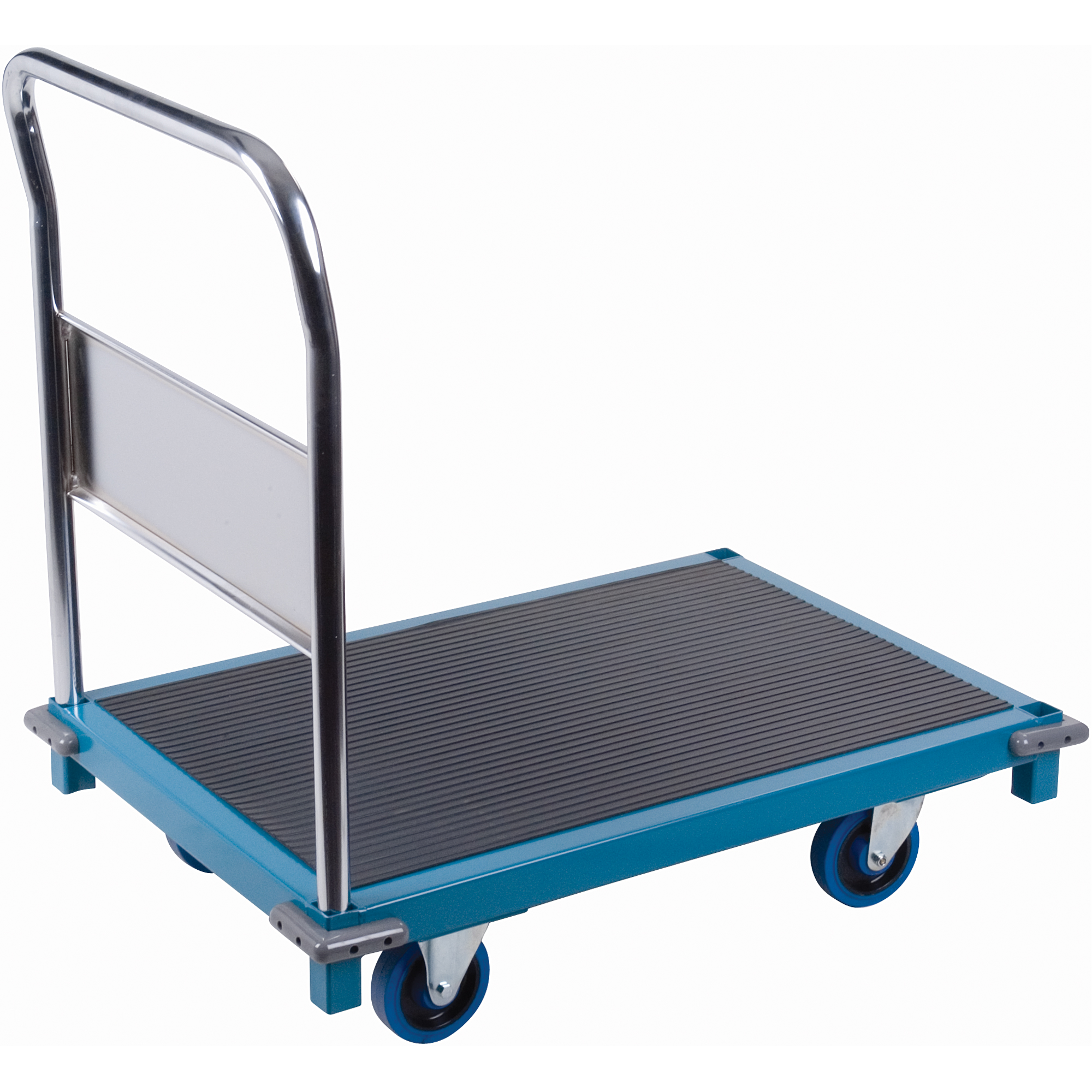 Chariots à plateforme institutionnels, 36" lo x 24" la x Capacité 1000 lb, Roues en Caoutchouc