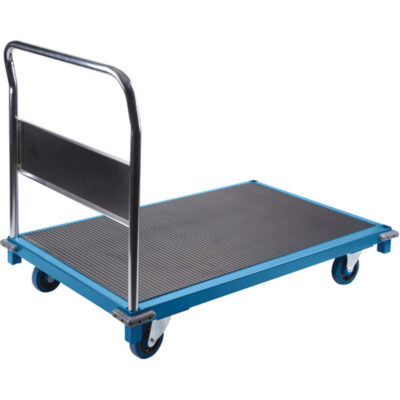 Chariots à plateforme institutionnels, 48" lo x 30" la x Capacité 1000 lb, Roues en Caoutchouc