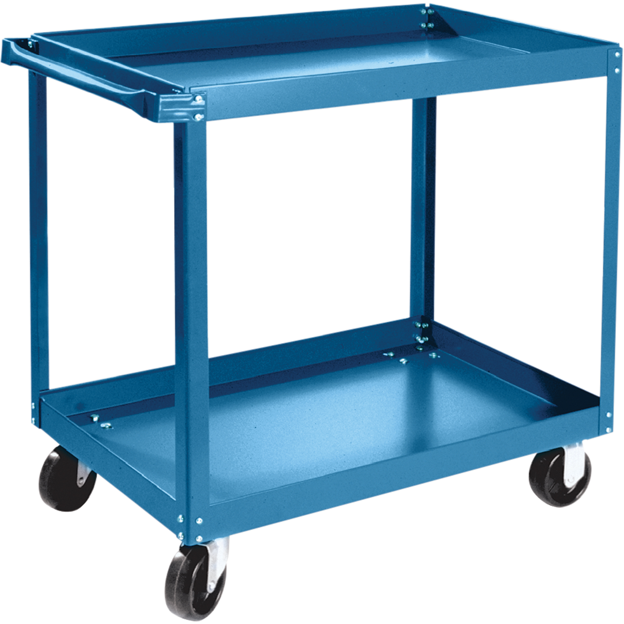 Chariots à tablette, 2 Tiers, 18" la x 36" h x 30" p, Capacité 900 lb