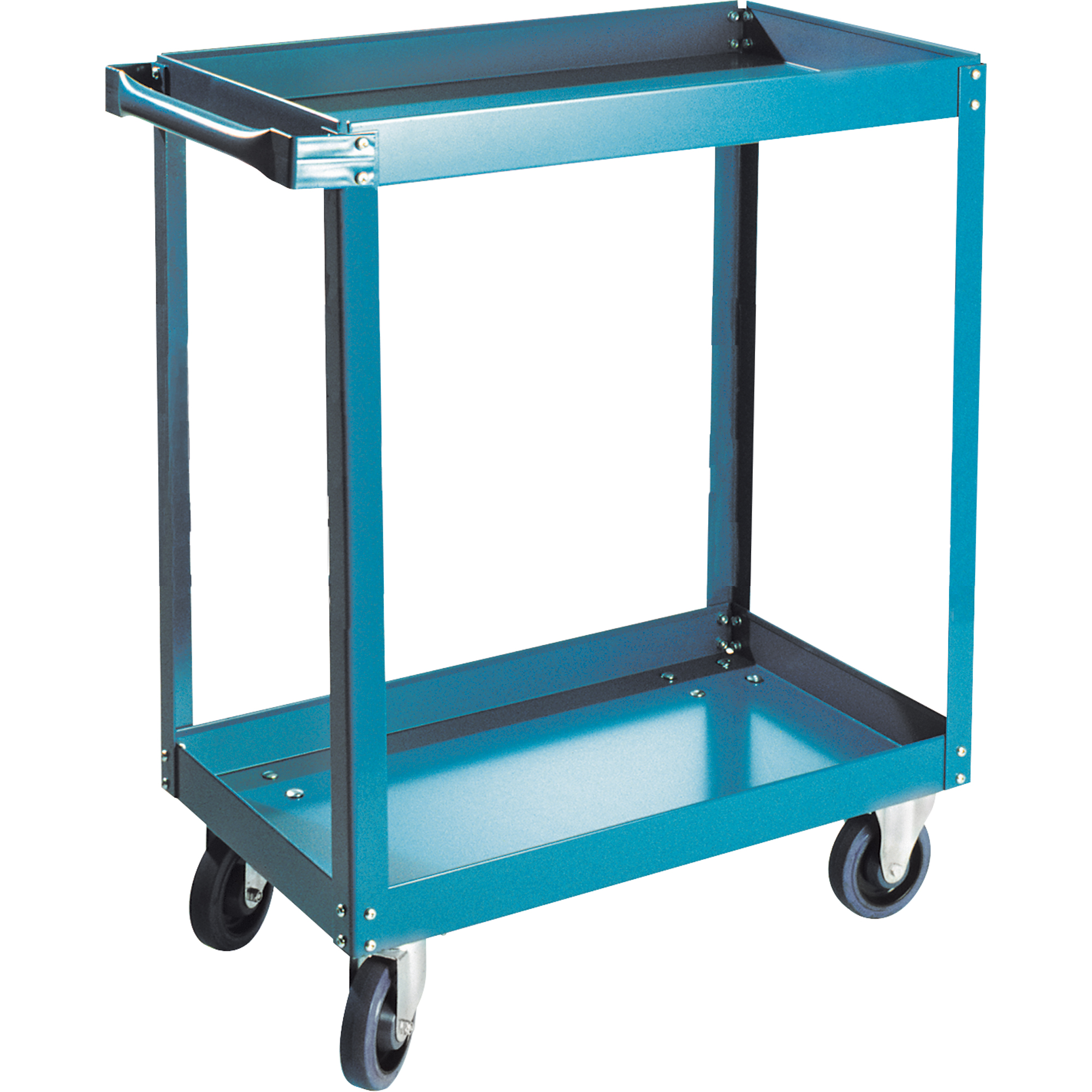 Chariots à tablette, 2 Tiers, 18" la x 36" h x 30" p, Capacité 900 lb