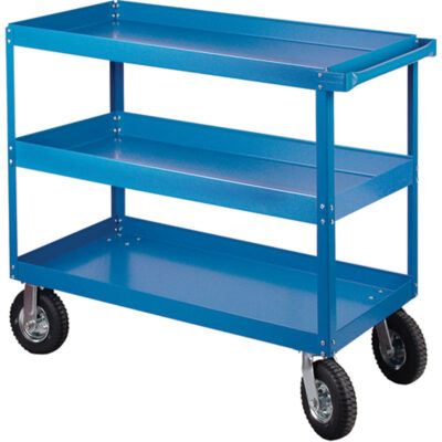 Chariots à tablette, 3 Tiers, 24" la x 40" h x 48" p, Capacité 900 lb