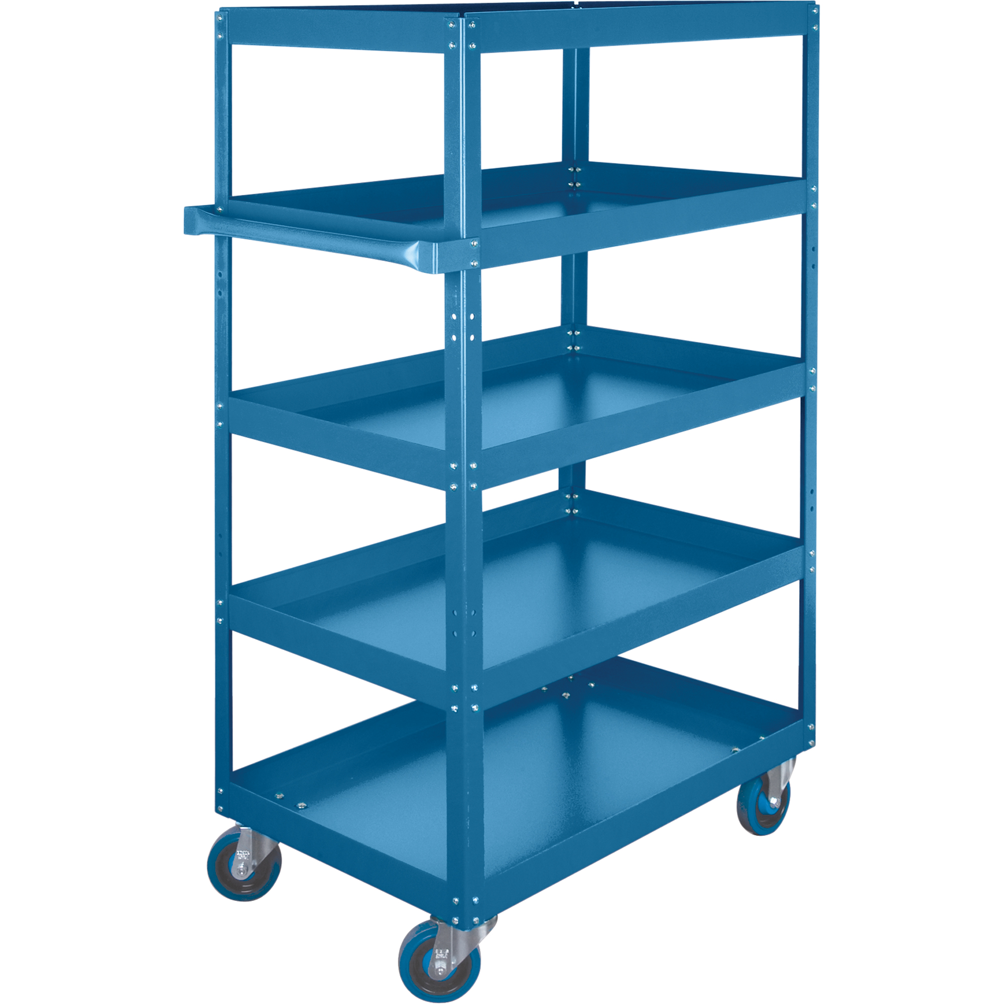 Chariots à tablette, 5 Tiers, 24" la x 61" h x 36" p, Capacité 900 lb