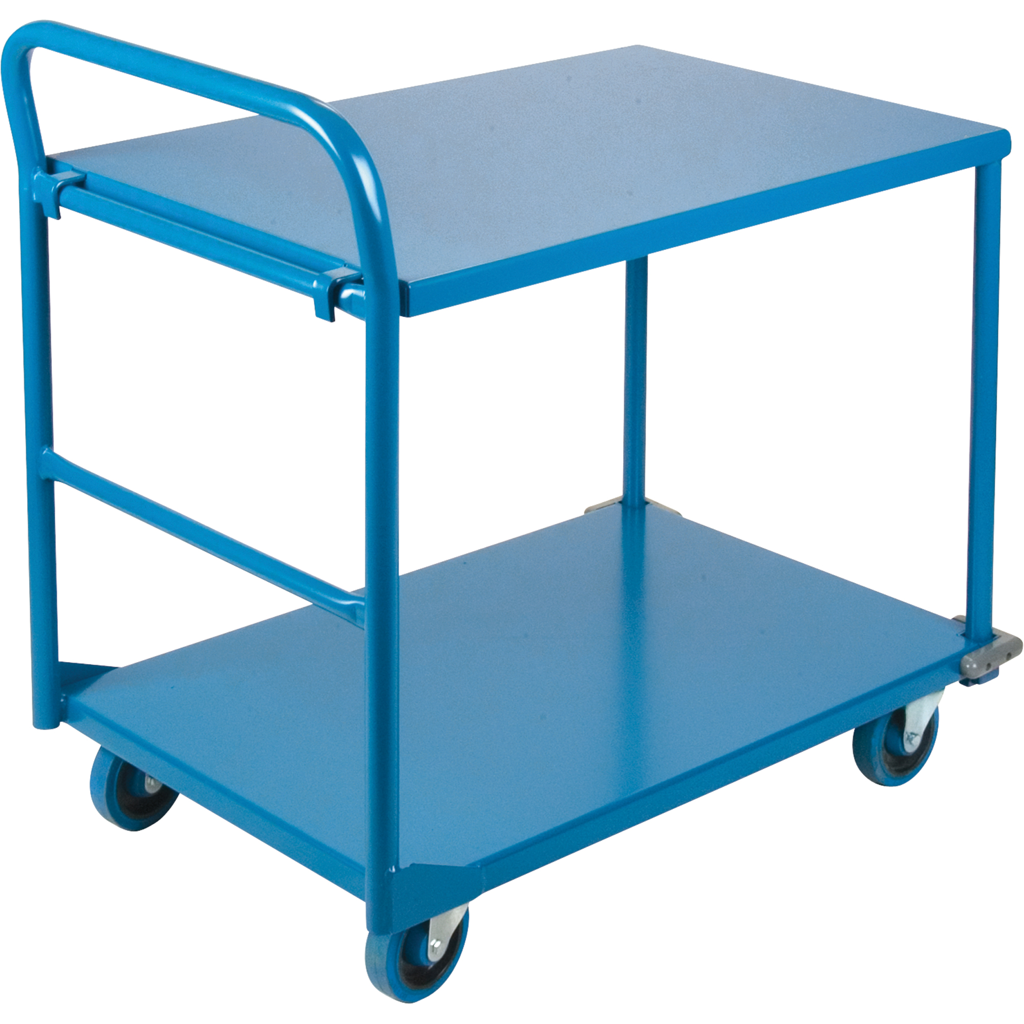 Chariots à tablettes/plateforme, Acier, 24" la x 36" p x 40" h, Capacité de la plateforme 1300 lb