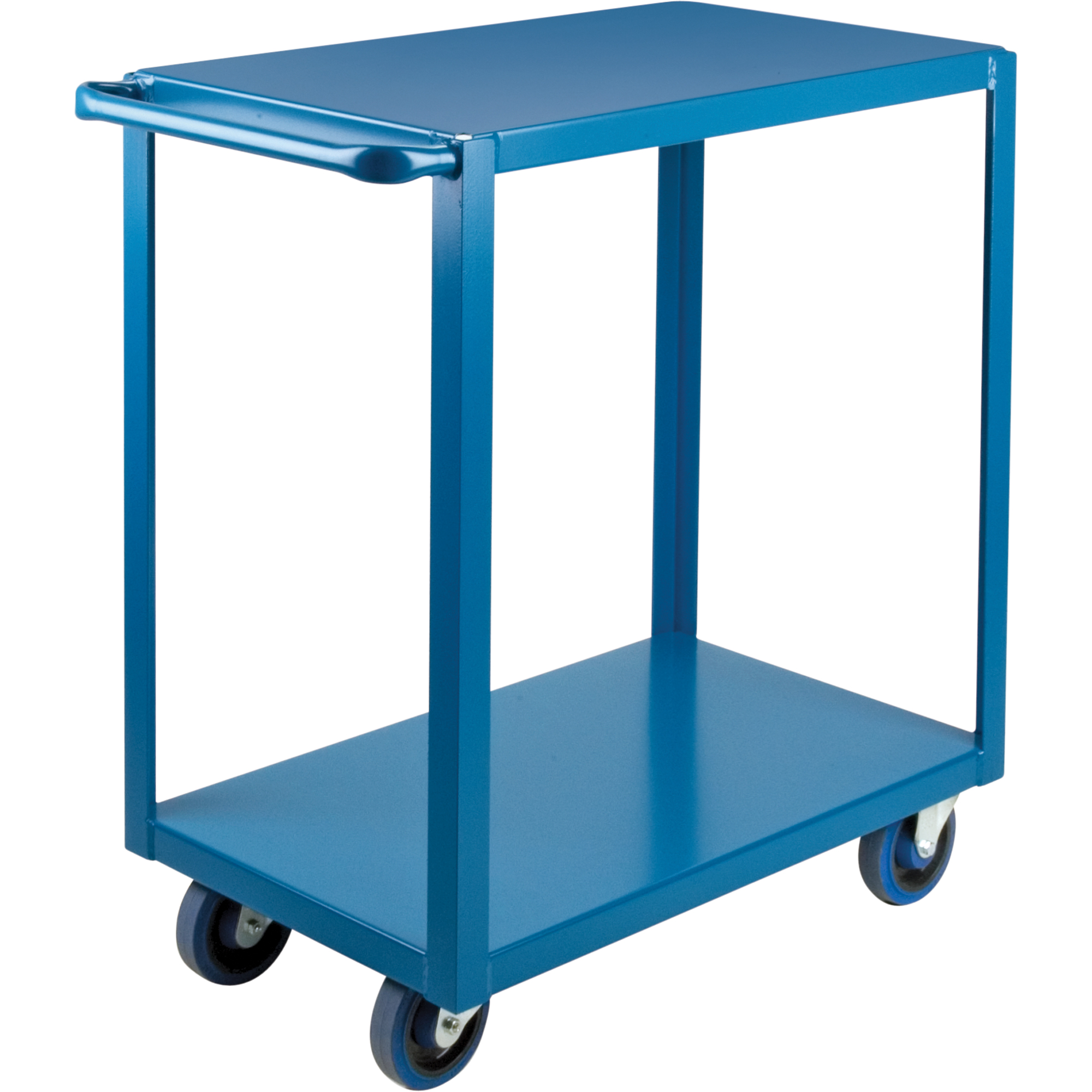 Chariots à tablettes robustes, 2 Tiers, 18" la x 36" h x 33" p, Capacité 1200 lb