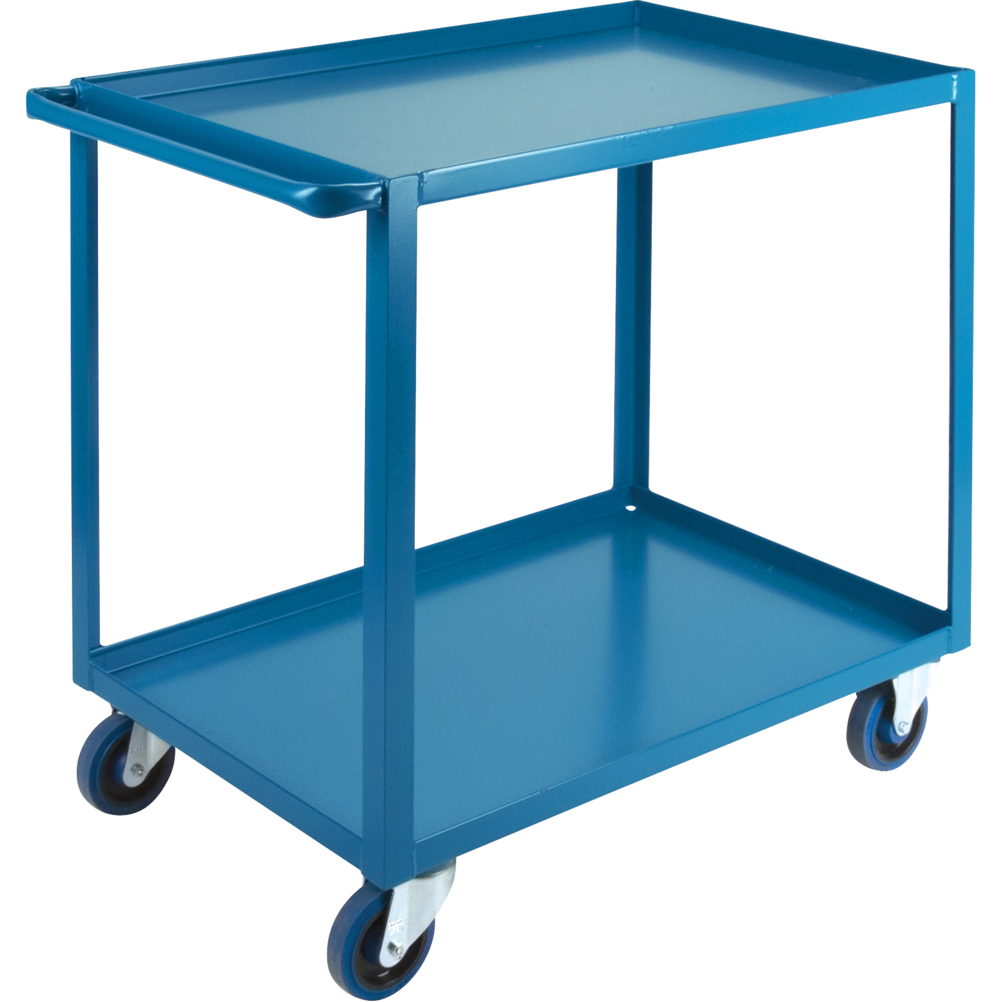 Chariots à tablettes robustes, 2 Tiers, 24" la x 36" h x 39" p, Capacité 1200 lb