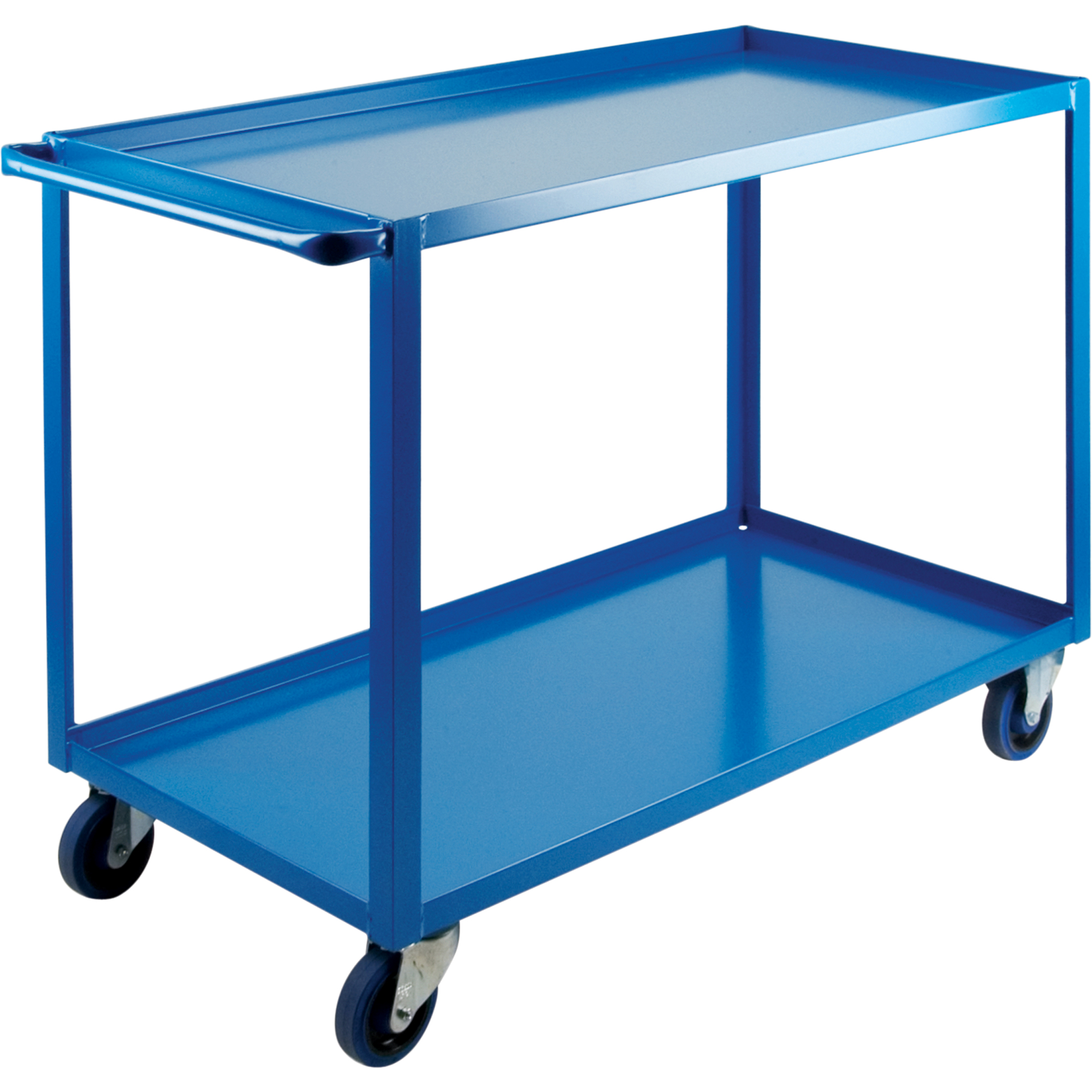 Chariots à tablettes robustes, 2 Tiers, 24" la x 36" h x 51" p, Capacité 1200 lb