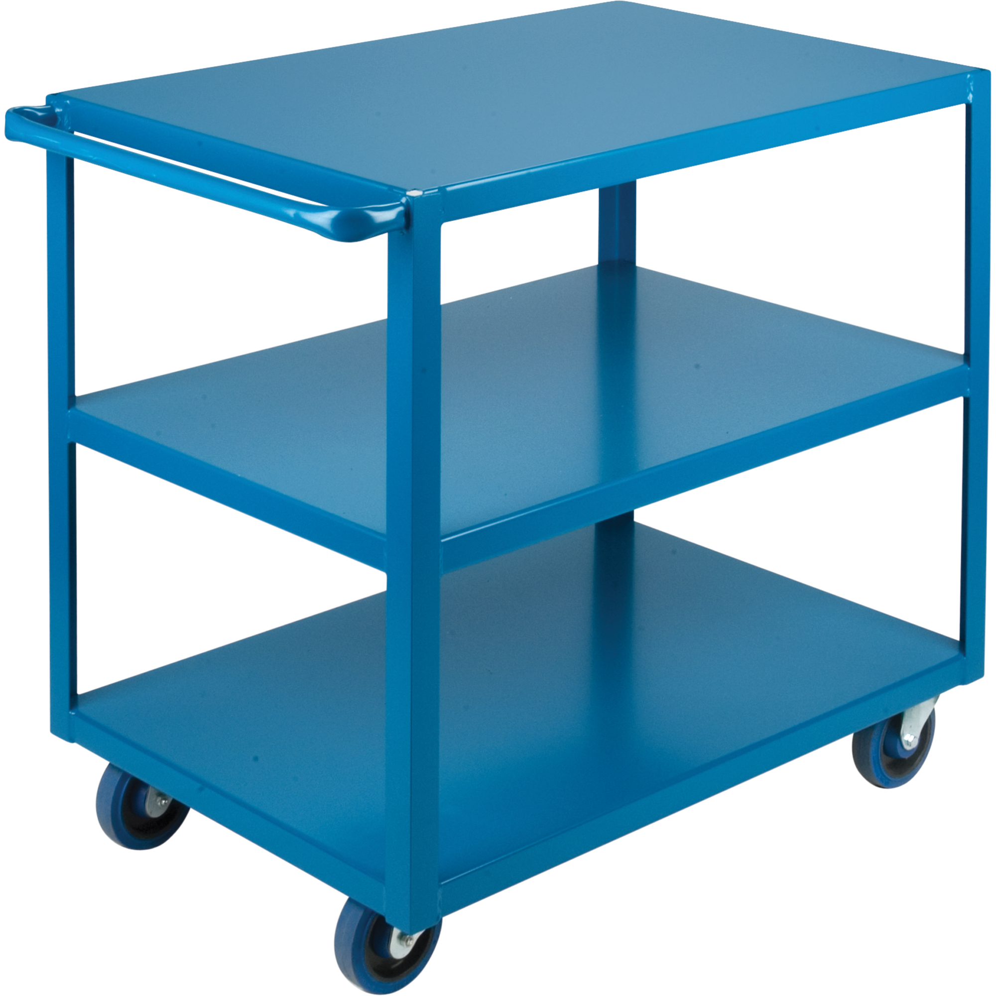 Chariots à tablettes robustes, 3 Tiers, 24" la x 36" h x 39" p, Capacité 1200 lb