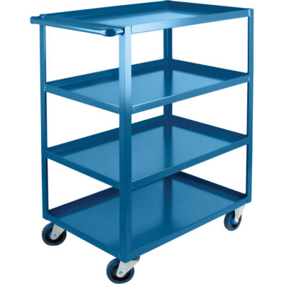 Chariots à tablettes robustes, 4 Tiers, 24" la x 48" h x 39" p, Capacité 1200 lb