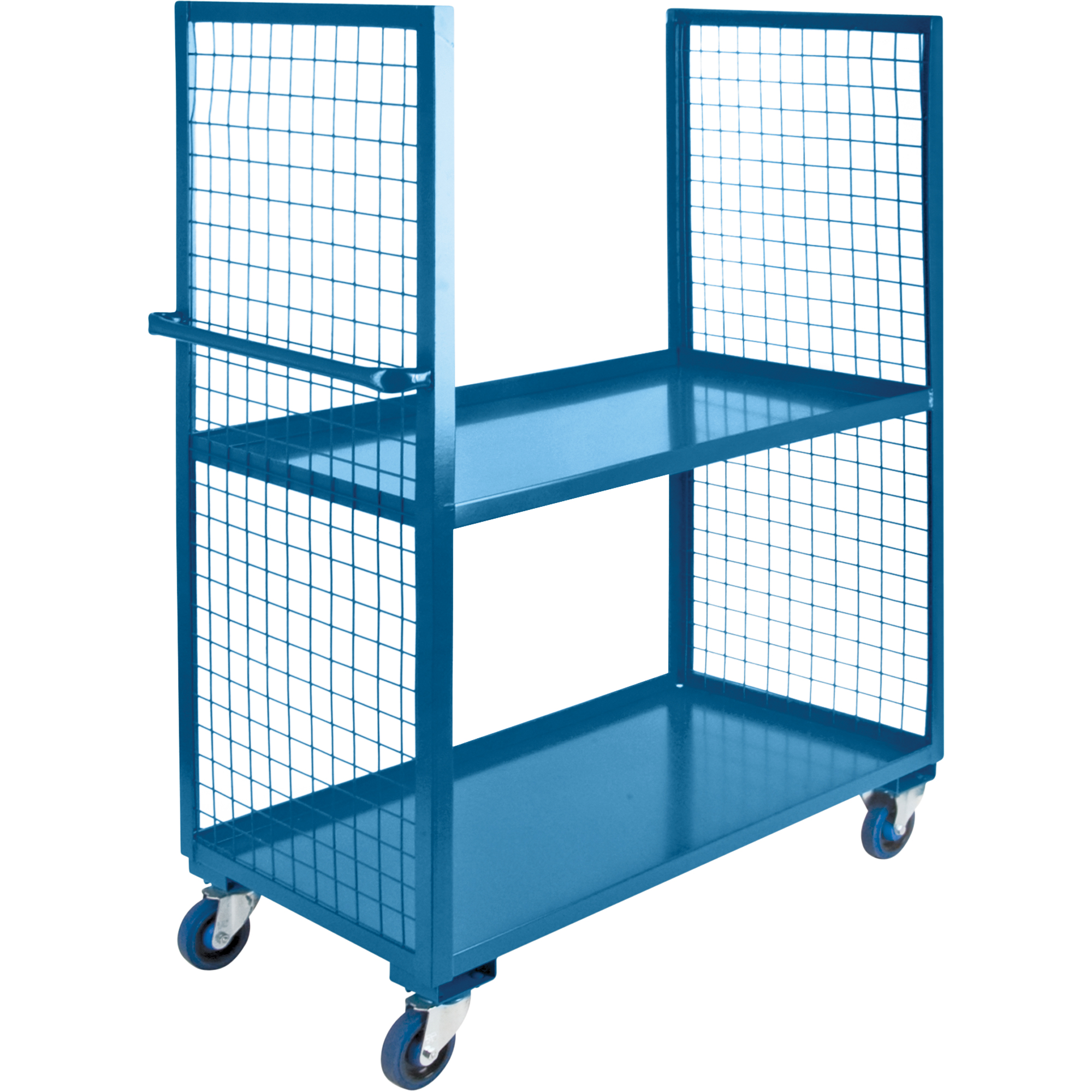 Chariots grillagés, Acier, 30" x 63" x 51", Capacité 2400 lb