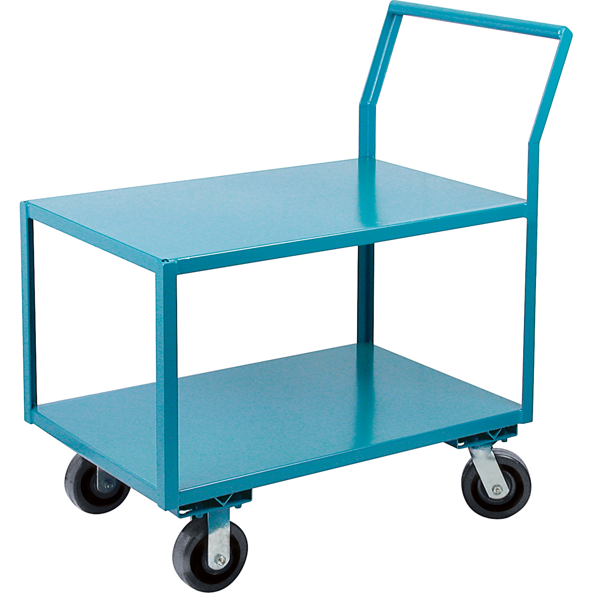 Chariots surbaissés robustes, 2 niveaux, 18" la x 30" p x 41" h, 2400 lb Cap