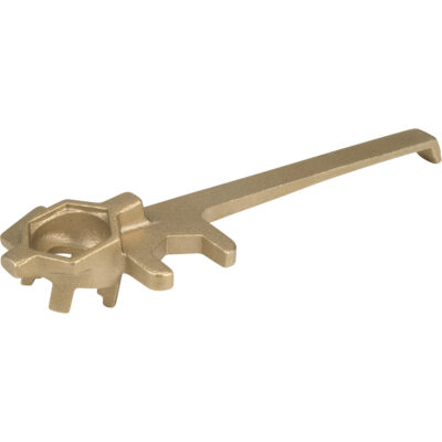Clés à obturateur de luxe, Ouverture de 1-1/4", Poignée 9", Alliage de laiton antiétincelles