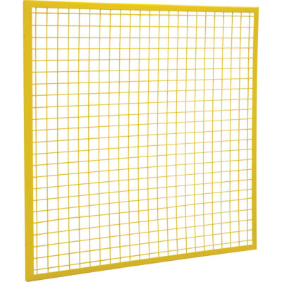 Composantes pour partitions & cloisons grillagées - Panneaux, 4' h x 4' la, Jaune