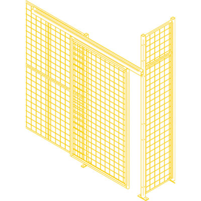 Composantes pour partitions & cloisons grillagées - Portes coulissantes, 4' la x 8' h