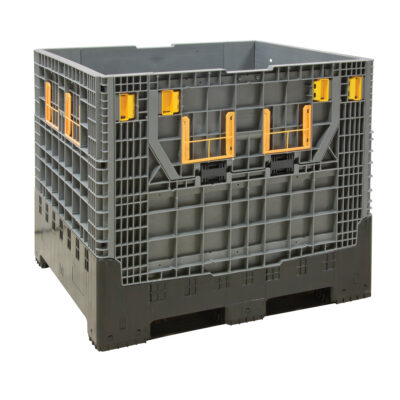 Contenant de vrac pliable, 47,2" lo x 39,4" la x 39,4" h, Gris