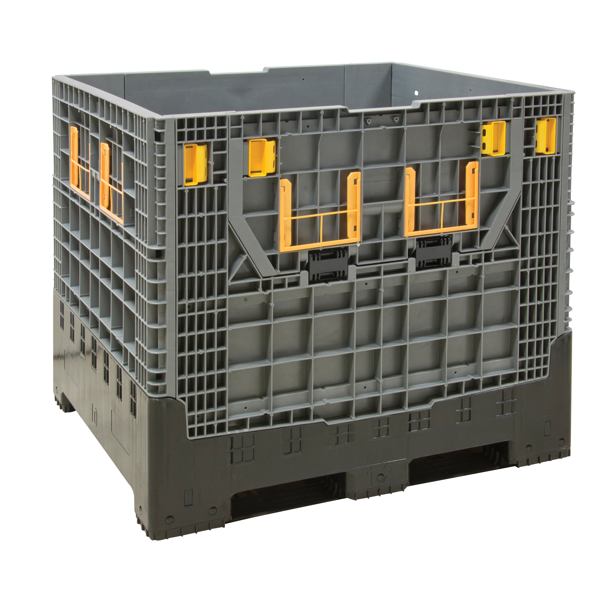 Contenant de vrac pliable, 47,2" lo x 39,4" la x 39,4" h, Gris