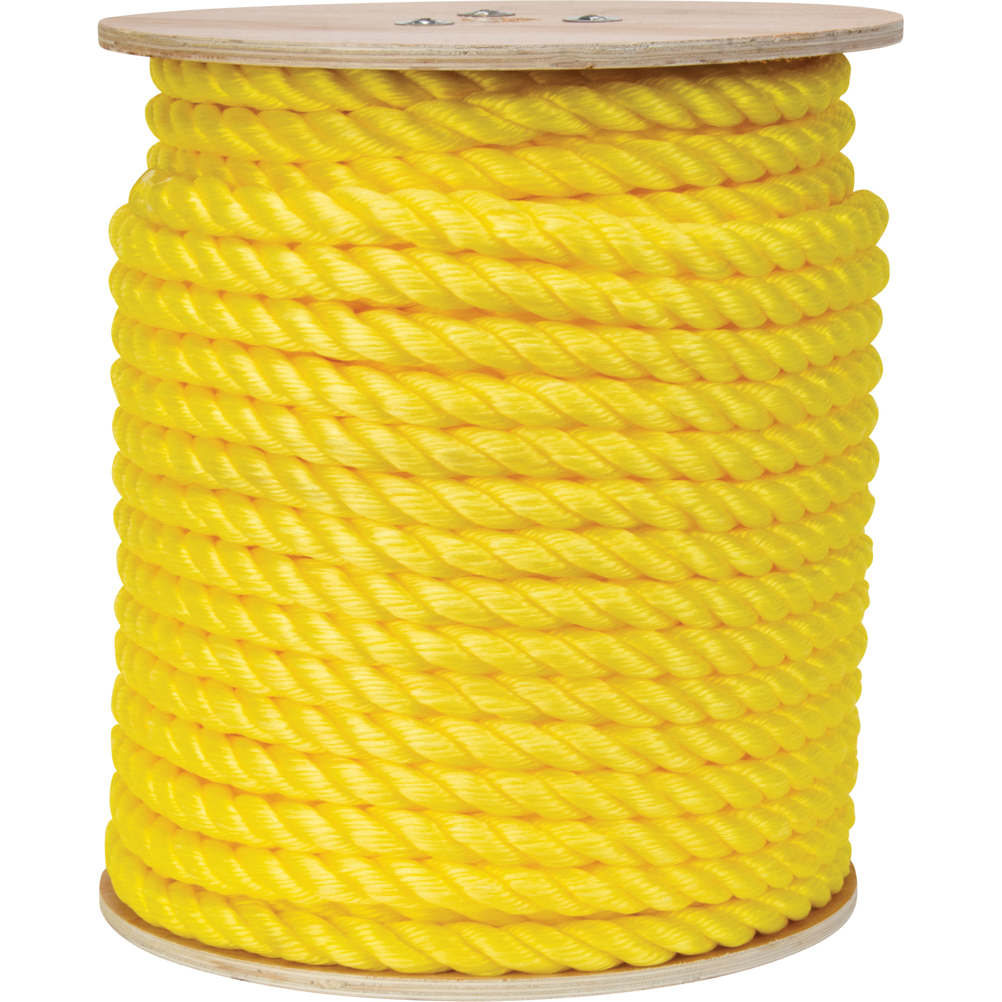 Corde jaune tressée, Polypropylène, 300'