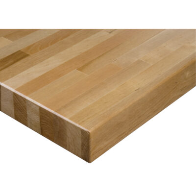 Dessus d'établi en bois dur stratifié, 120" la x 24" p, Bordure Carrée, Épaisseur 1-3/4"