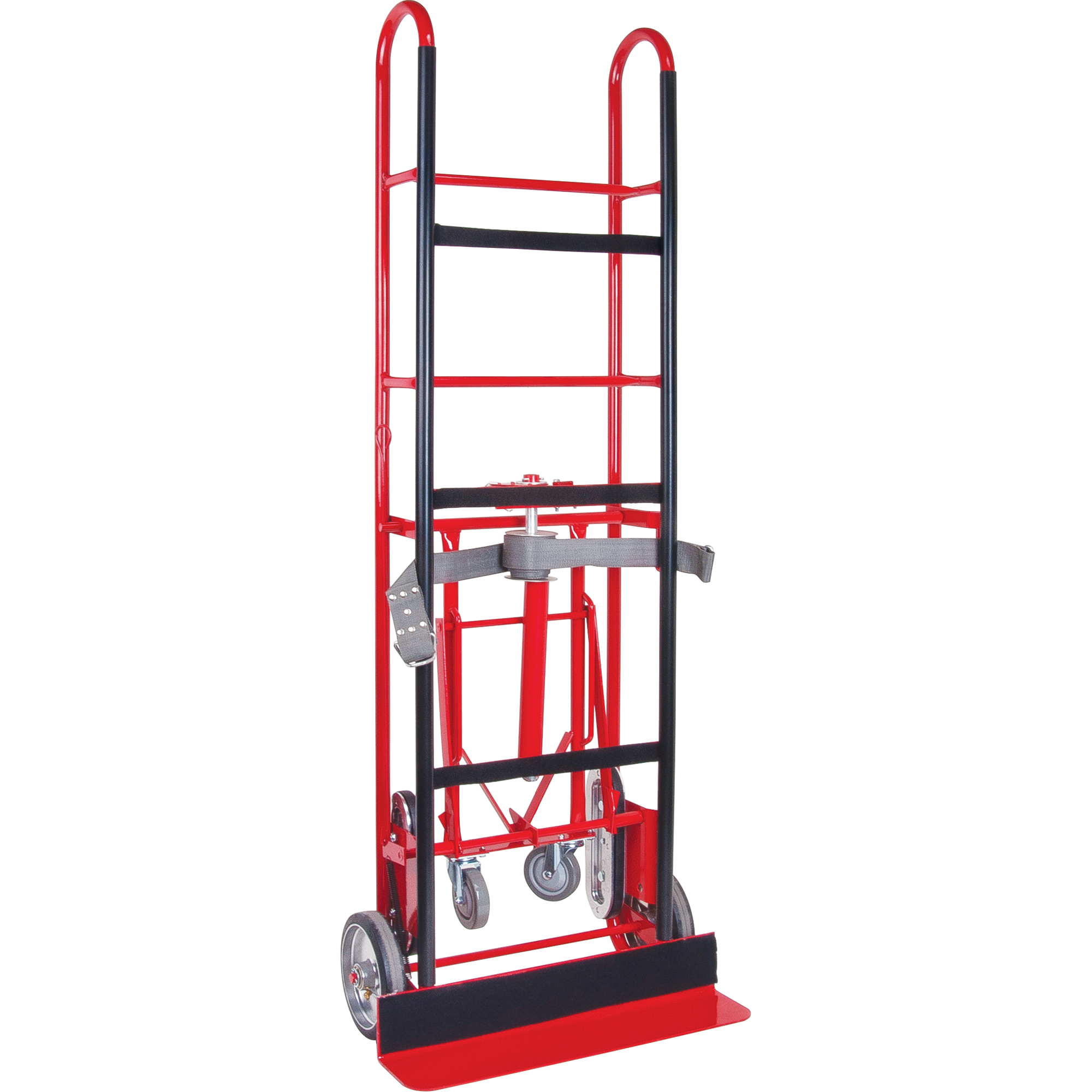 Diable de calibre industriel pour électroménagers, Acier, Capacité 850 lb, 24" la x 66" h