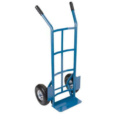 Diable robuste, Prise Double, Acier, Hauteur de 46", Capacité 800 lb