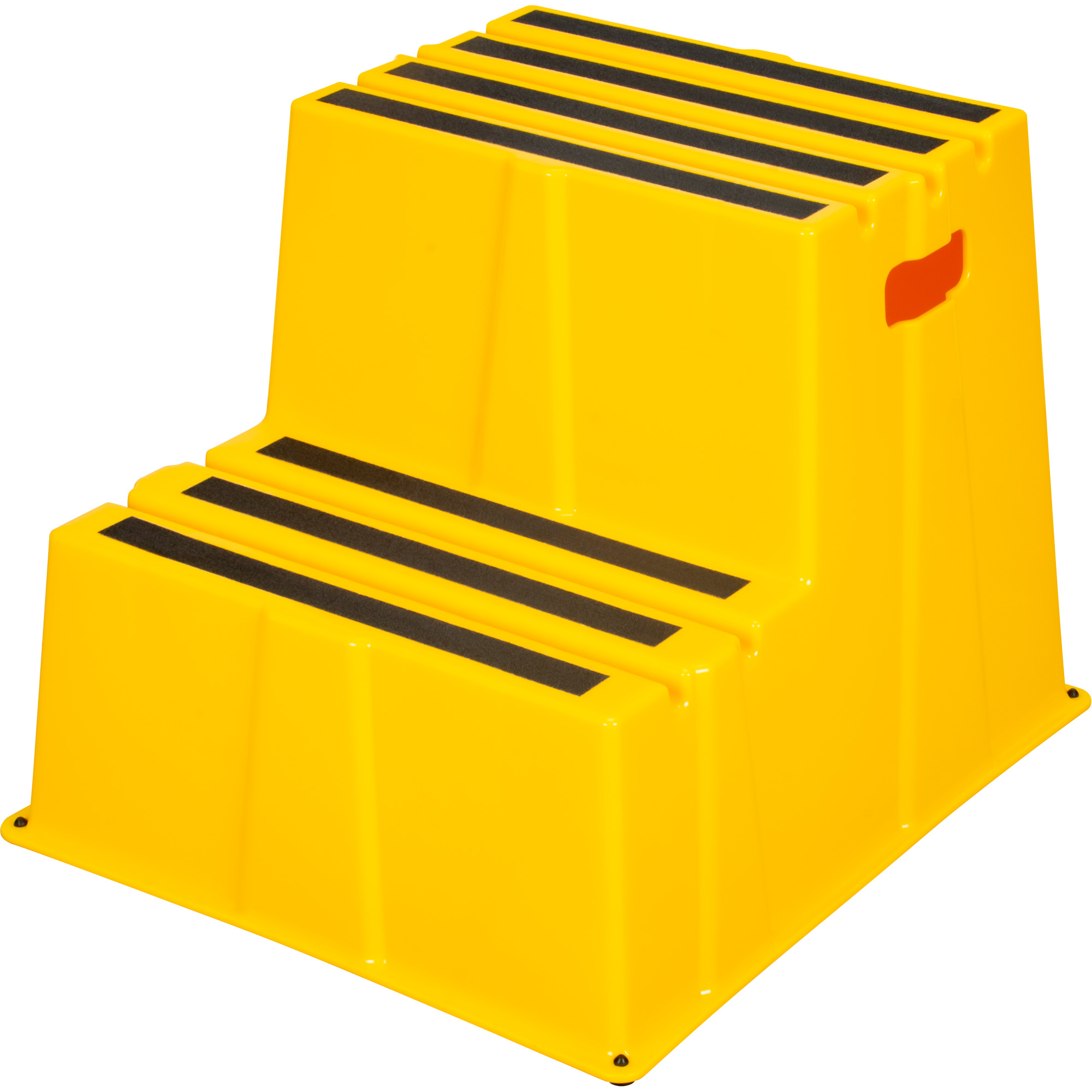 Escabeau industriel, 2 marches, 26" x 22-7/16" x Hauteur 19-11/16"