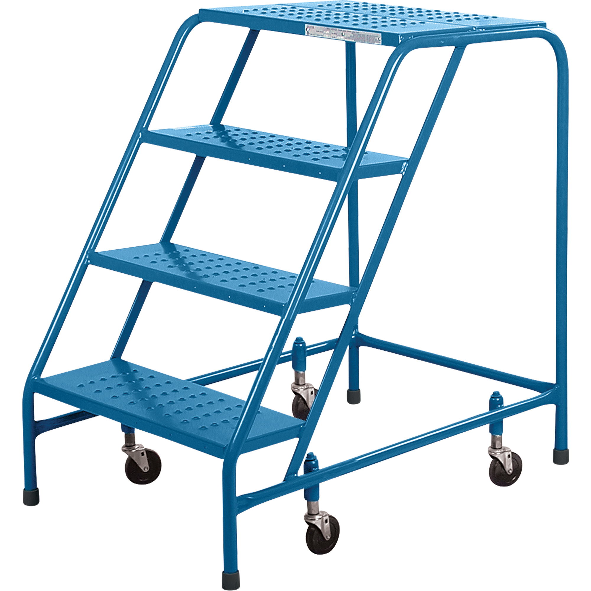 Escabeau roulant CSA, 4 marches, Largeur de la marche 22", Hauteur de la plateforme 37", Acier