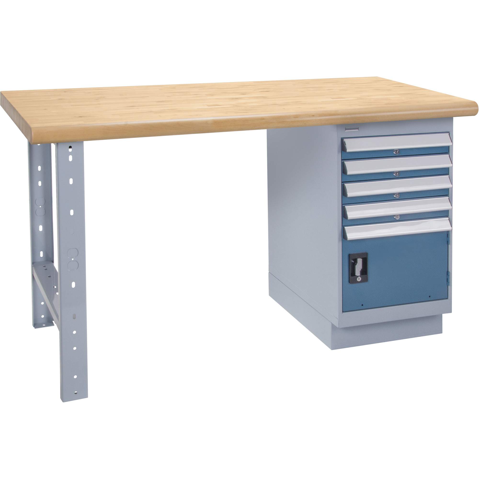 Établi robuste, Porte a/combinaison de tiroirs, Cap 1500 lb, 60" la x 24" p, 34" h