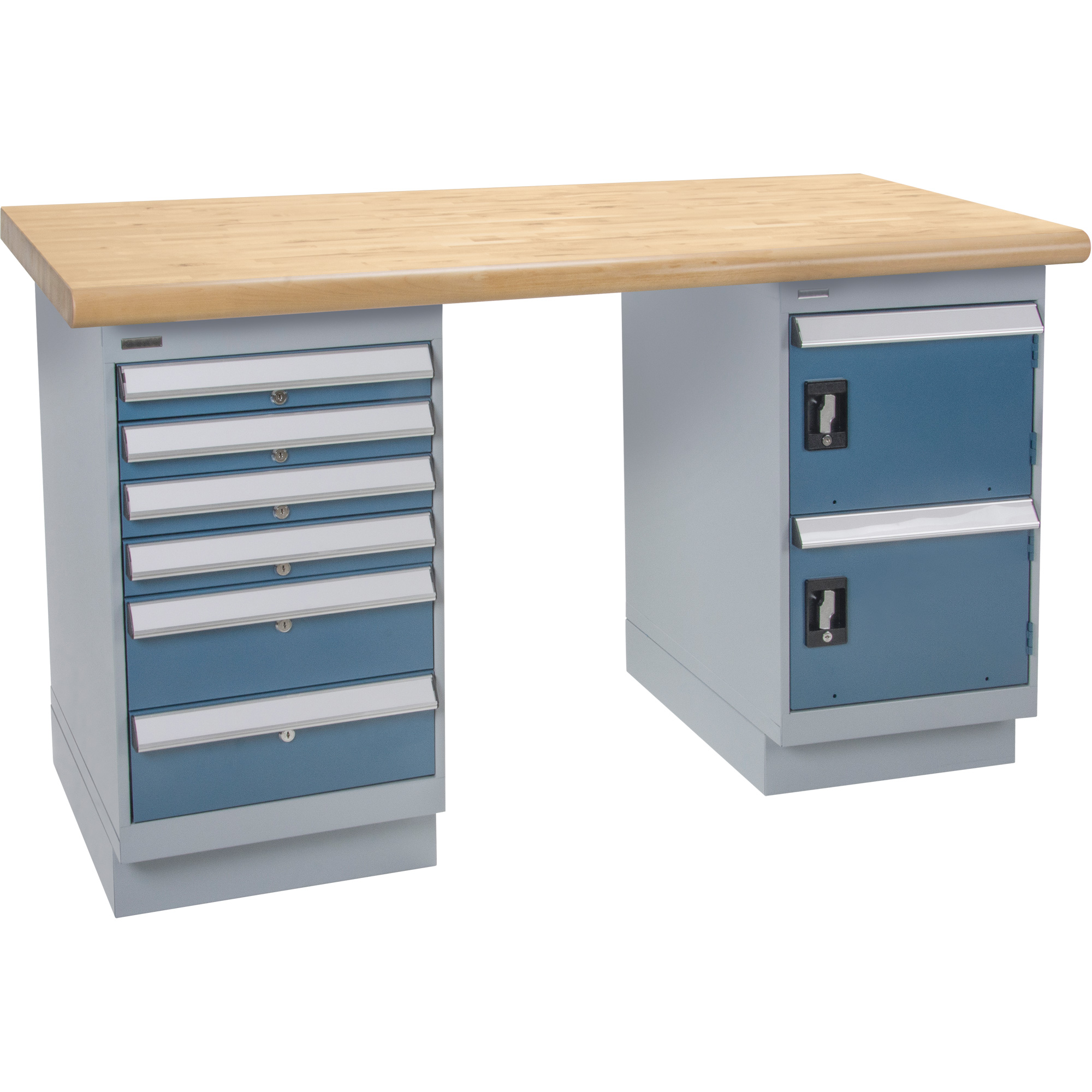 Établi, Porte & tiroirs, Cap 2500 lb, 60" la x 24" p, 34" h