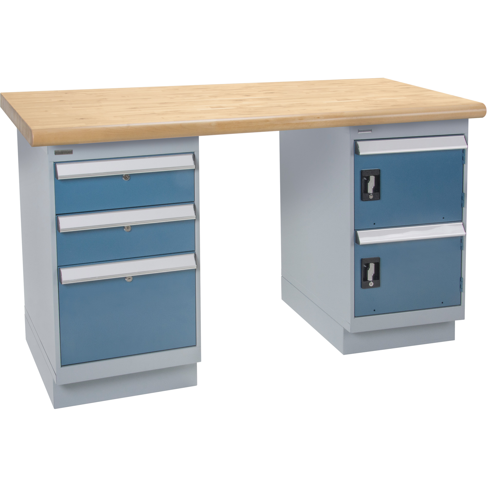 Établi, Porte & tiroirs, Cap 2500 lb, 60" la x 24" p, 34" h