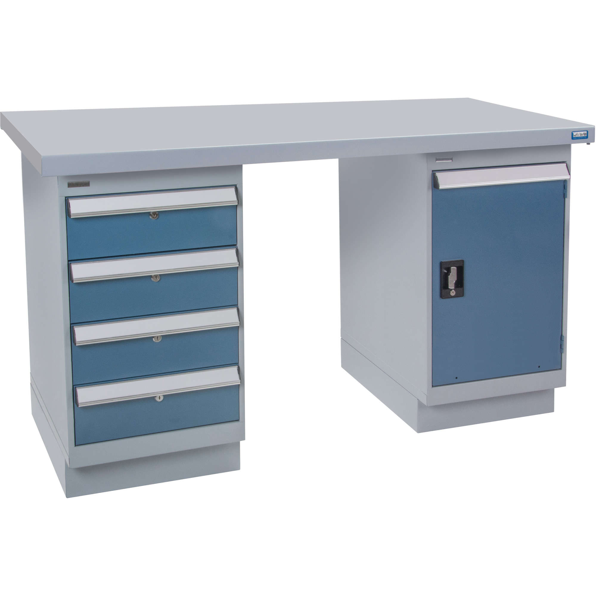 Établi préconçu, 60" la x 36" p x 34" h, Capacité 2500 lb