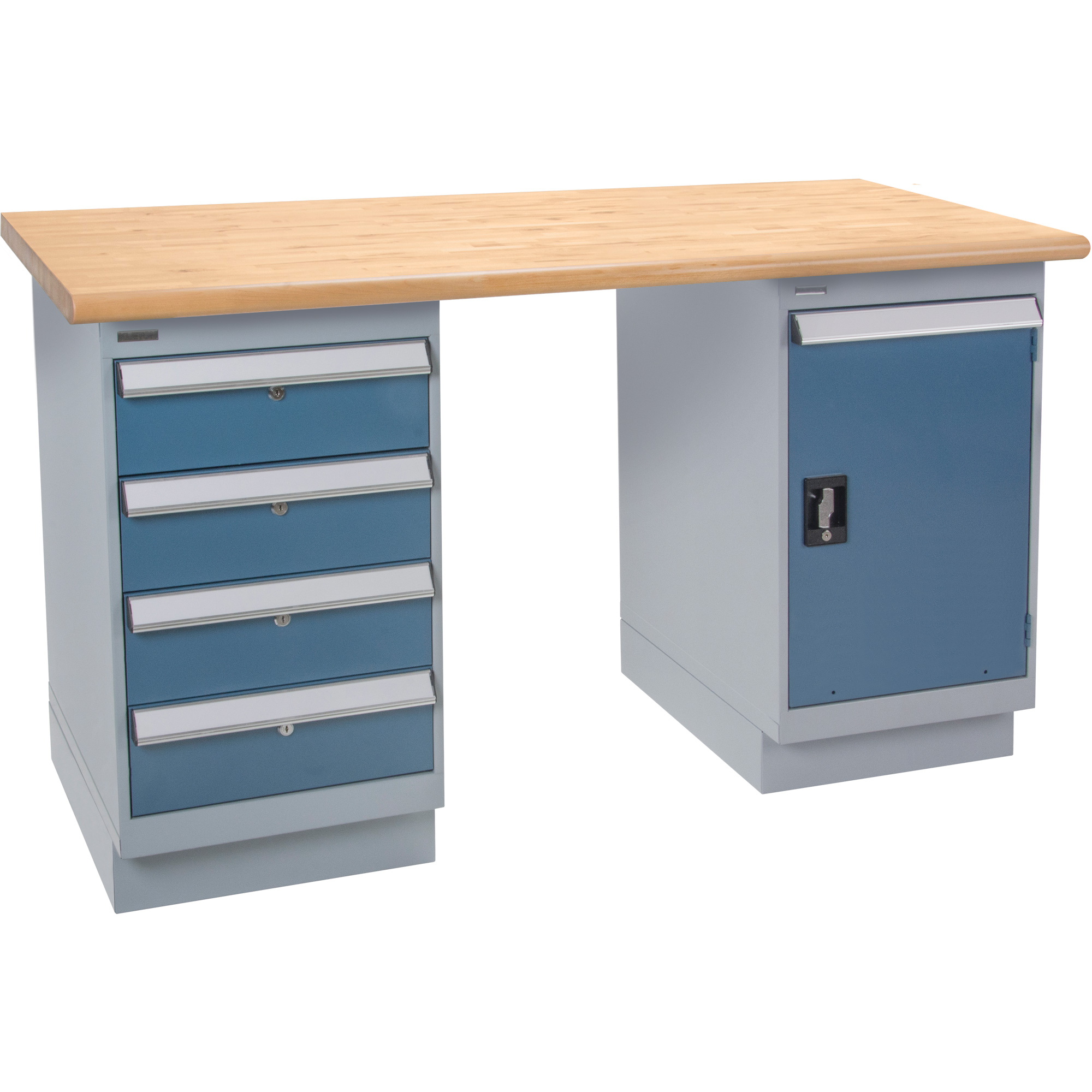 Établi robuste, Porte & tiroirs, Cap 1500 lb, 60" la x 24" p, 34" h