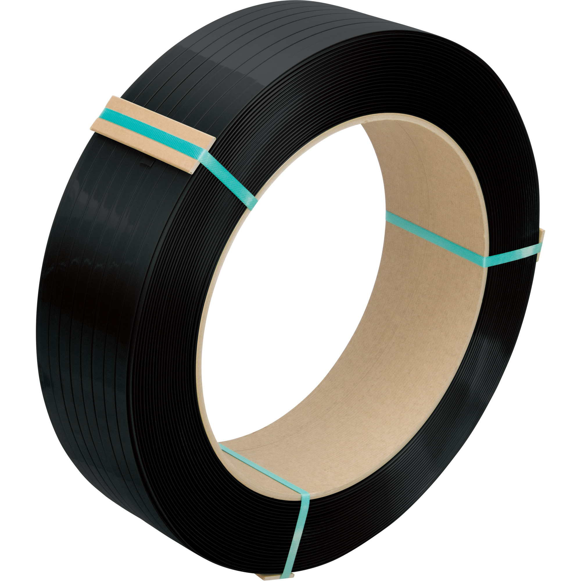 Feuillard, Polyester, 1/2" la x 5800' lo, Noir, Calibre Manuel