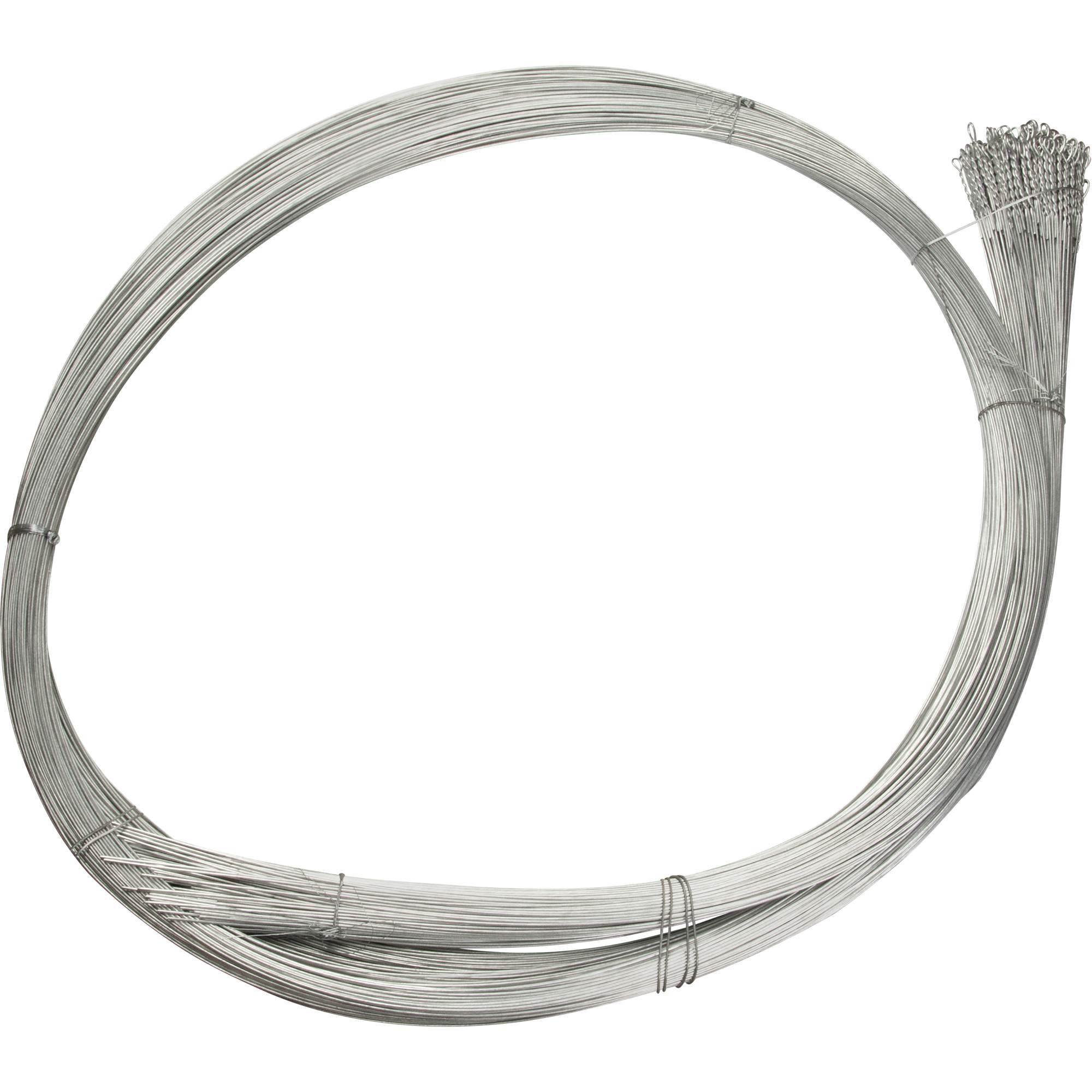 Fil de cerclage, Galvanisé, 13-1/2' lo, Cal. 13