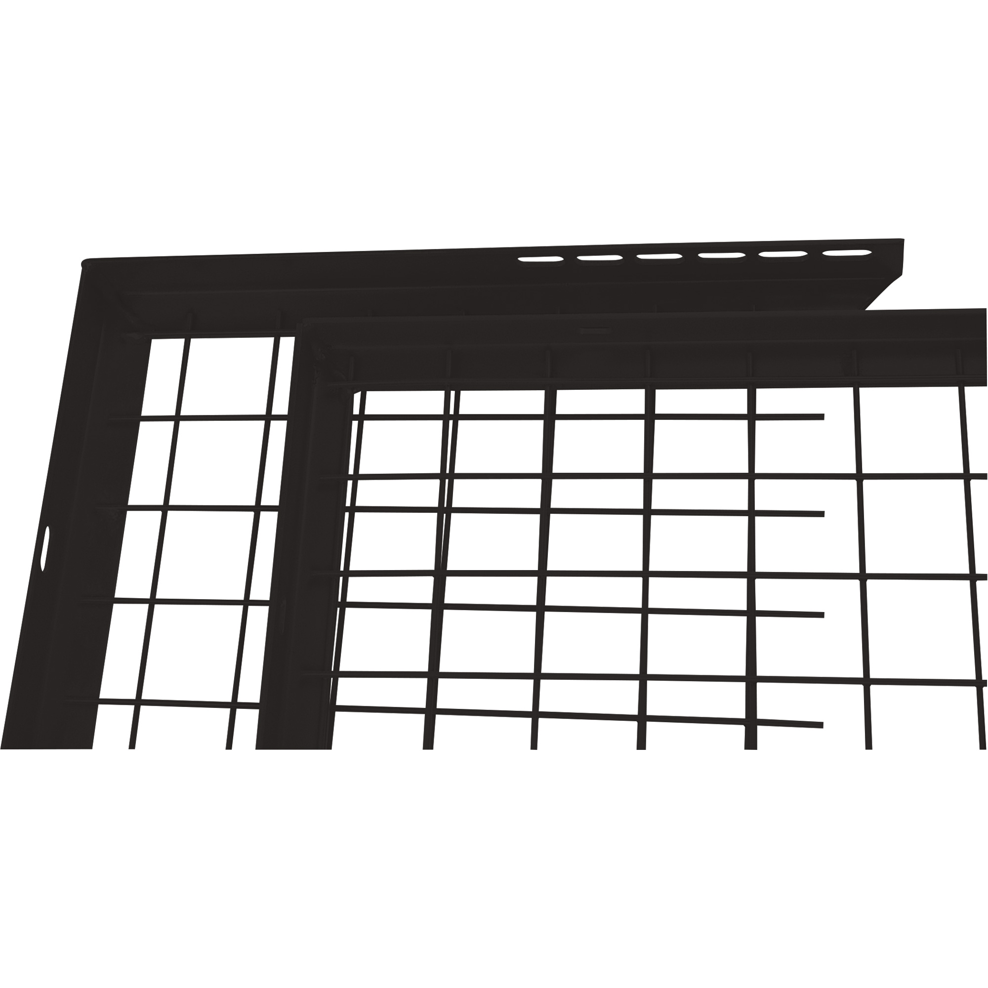 Panneau complémentaire ajustable pour mur grillagé