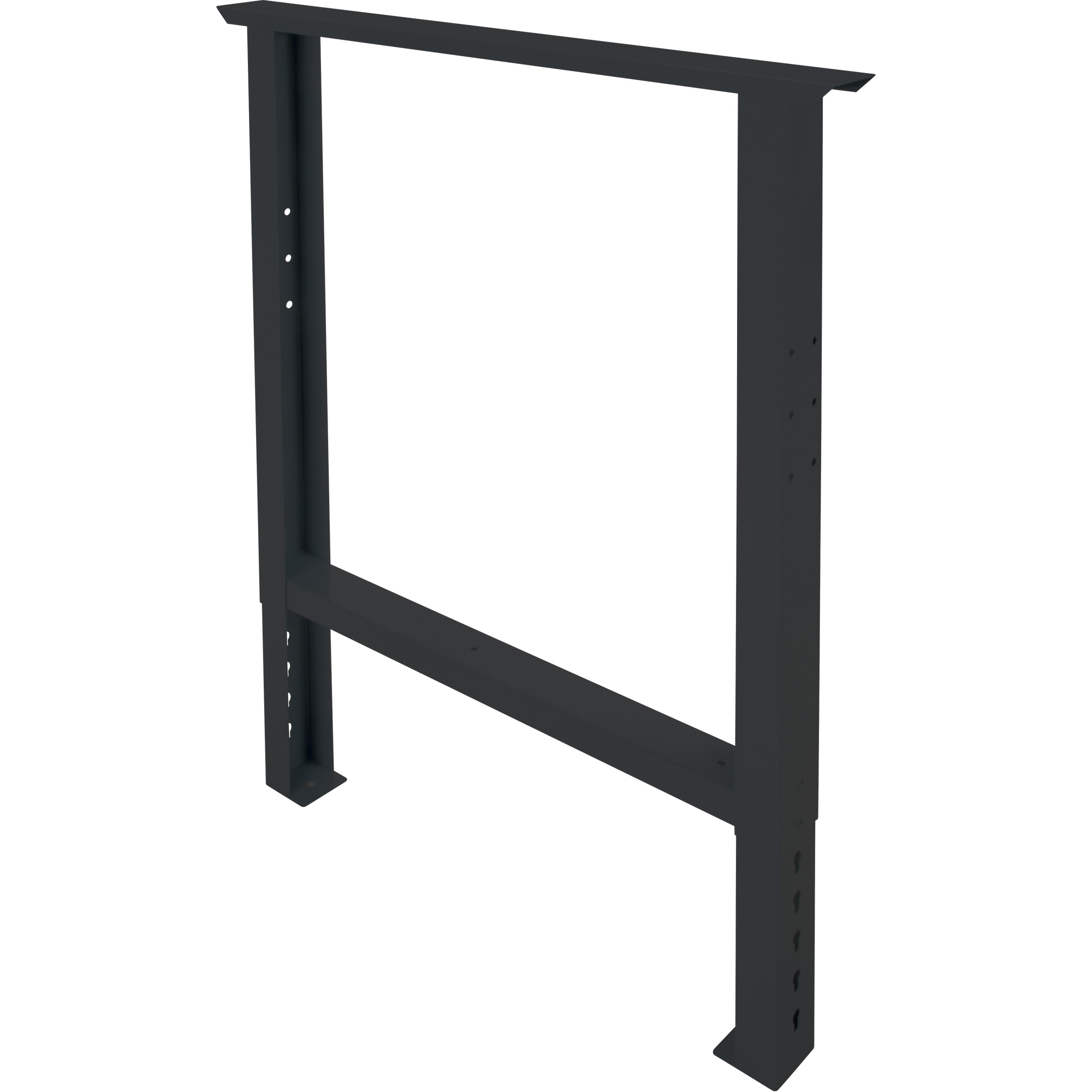 Pattes d'établi pour service industriel, Acier, 30" p x 34" h, Simple