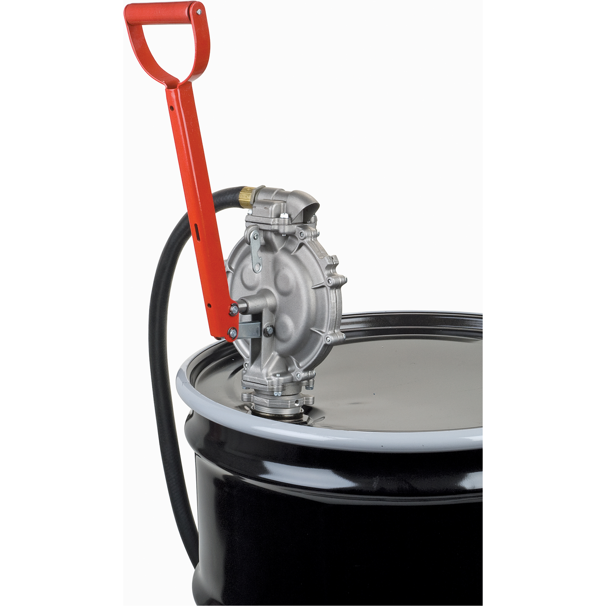 Pompe manuelle, Aluminium/Acier, 25,5 oz/course, Pour barils de 15-55 gal.