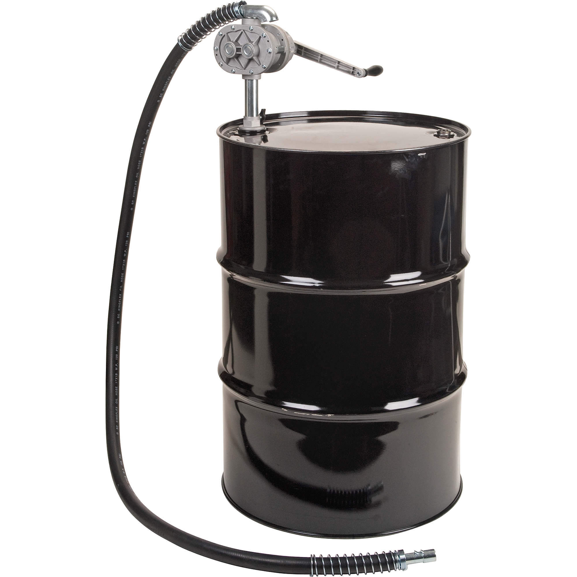 Pompe rotative à galets, Aluminium/Acier, Pour capacité 55 gal., 1 litre par révolution