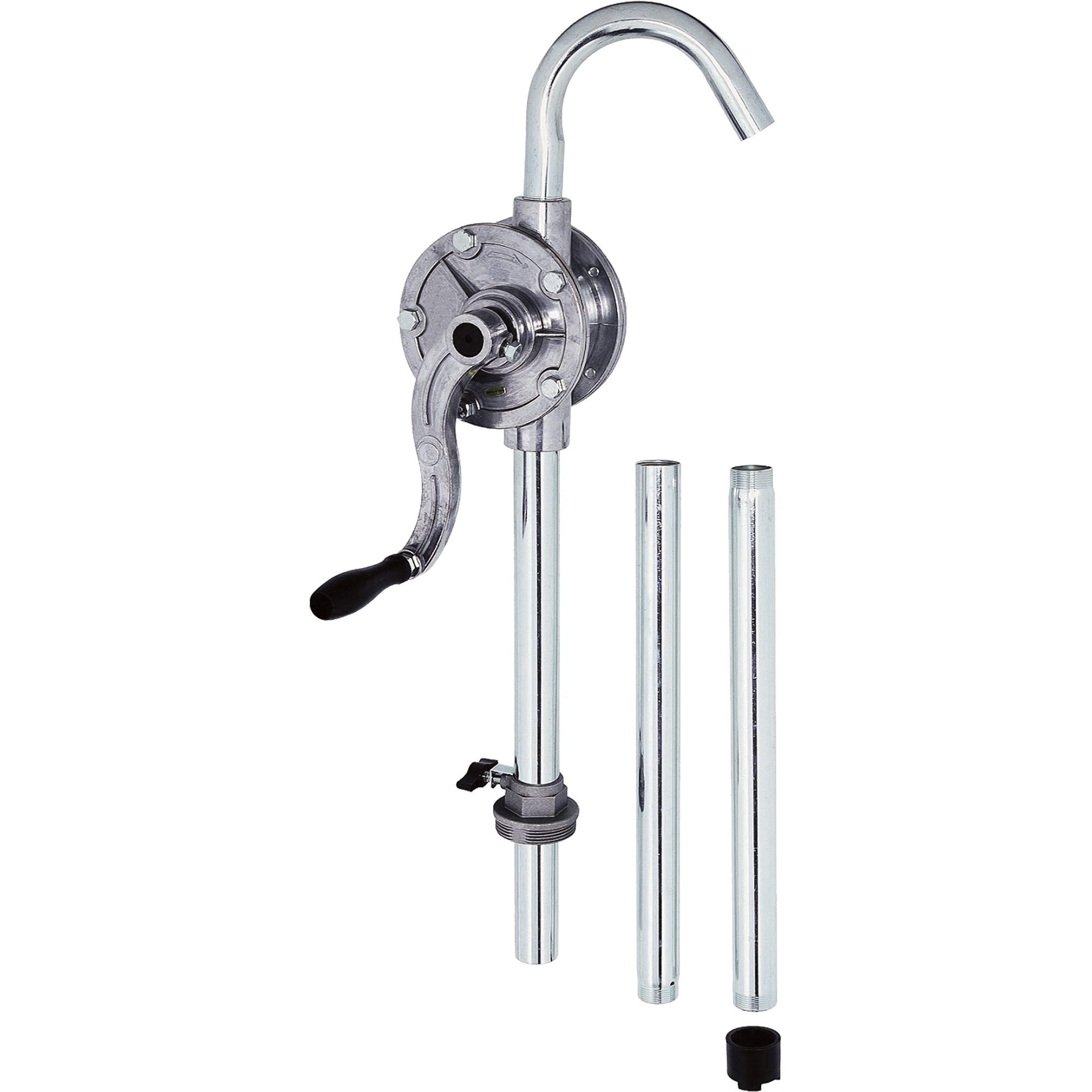 Pompe rotative pour baril, Aluminium, Pour capacité 5-55 gal., 9,5 oz/course