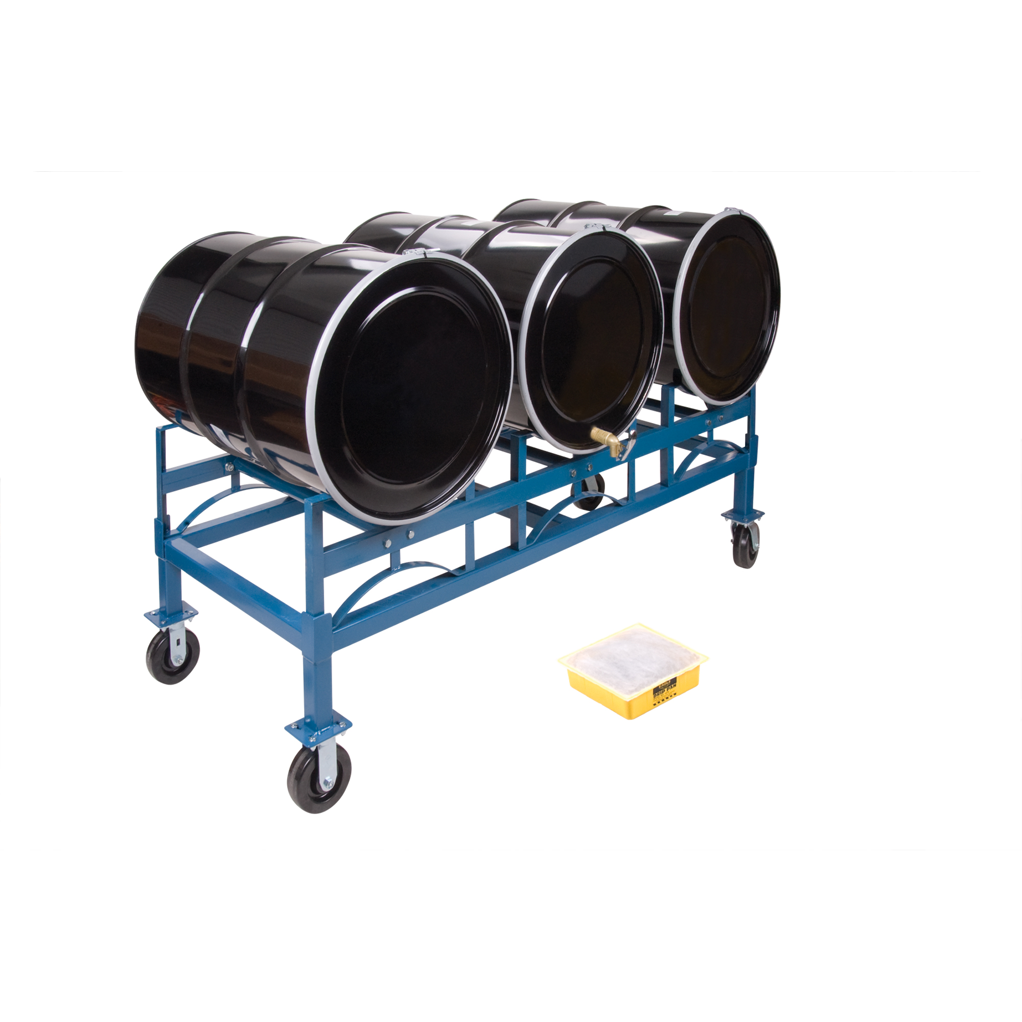Porte-barils empilables, 3 barils, Capacité de 2400 lb, 71-1/2" la x 30" p x 12-1/2" h – Image 2