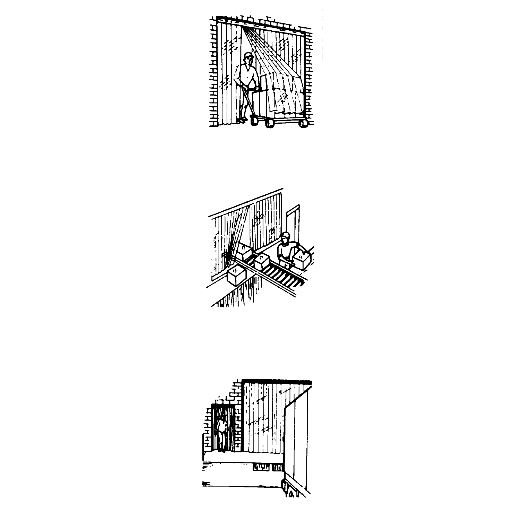 Portes à lanières, 4' x 7' Ouverture de la porte, Largeur des lanières 8", Épaisseur des lanières 0,080" – Image 2