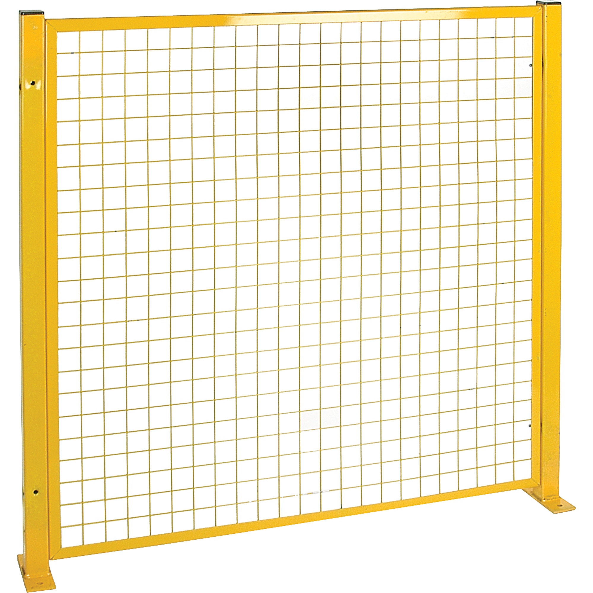 Protecteur de périmètre de style treillis, 4' h x 4' la, Jaune