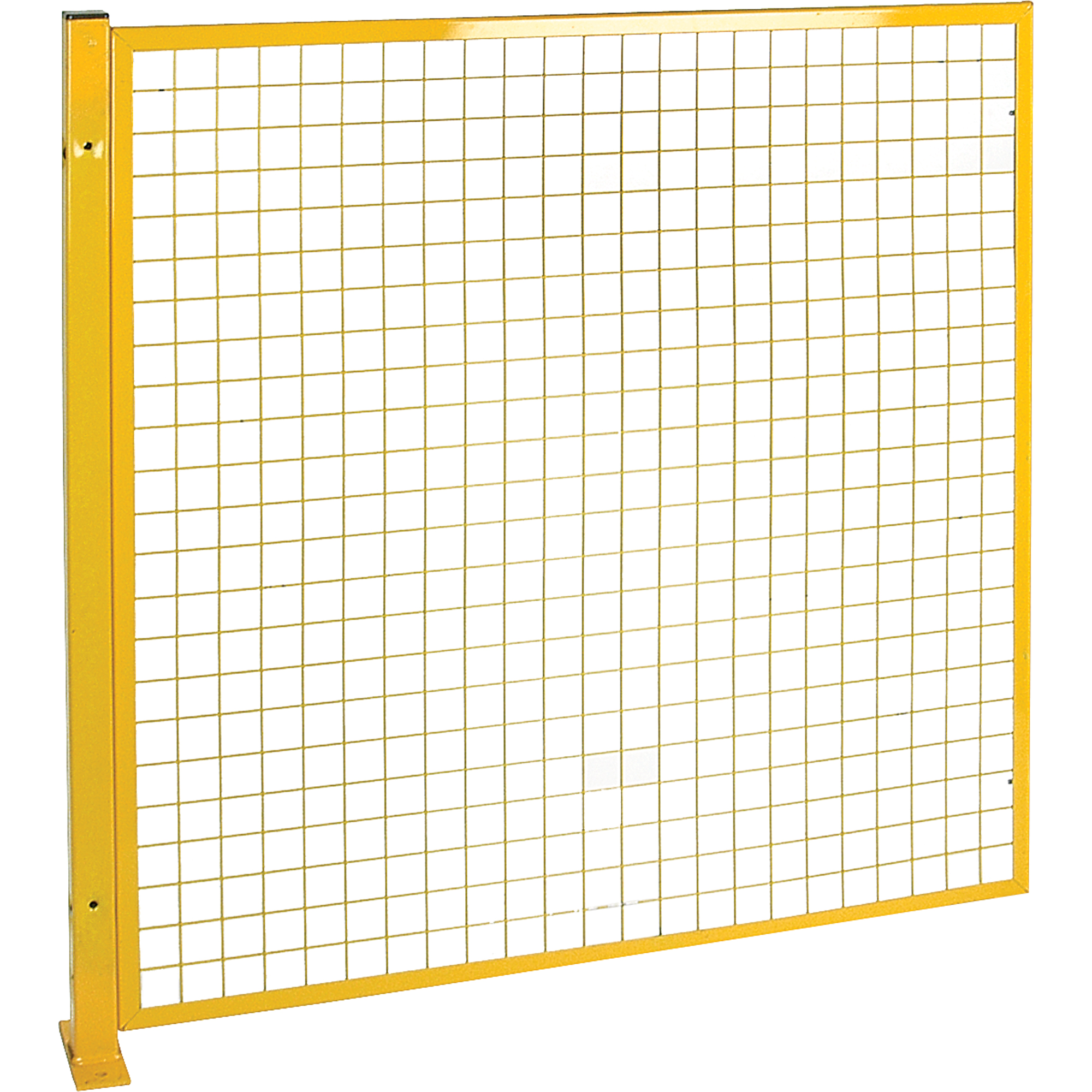Protecteur de périmètre de style treillis, 4' h x 4' la, Jaune
