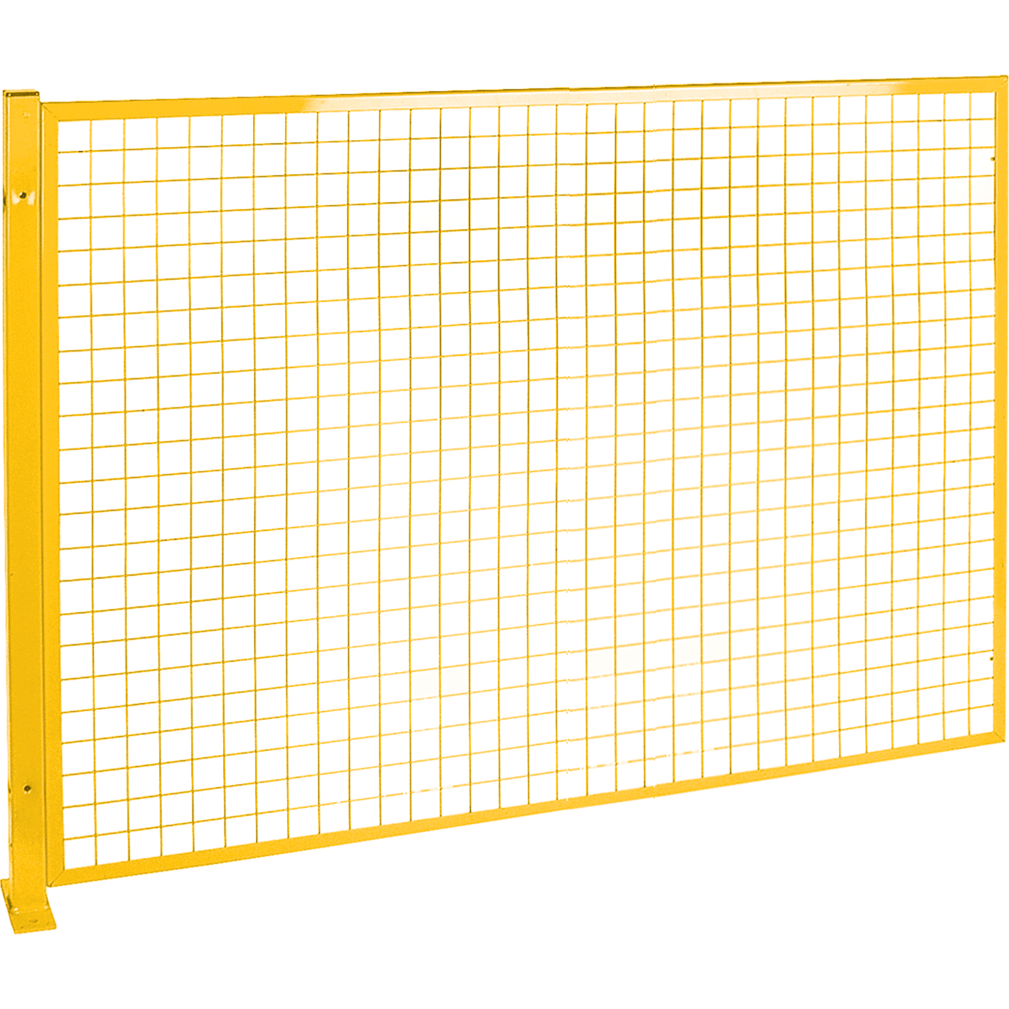 Protecteur de périmètre de style treillis, 4' h x 8' la, Jaune