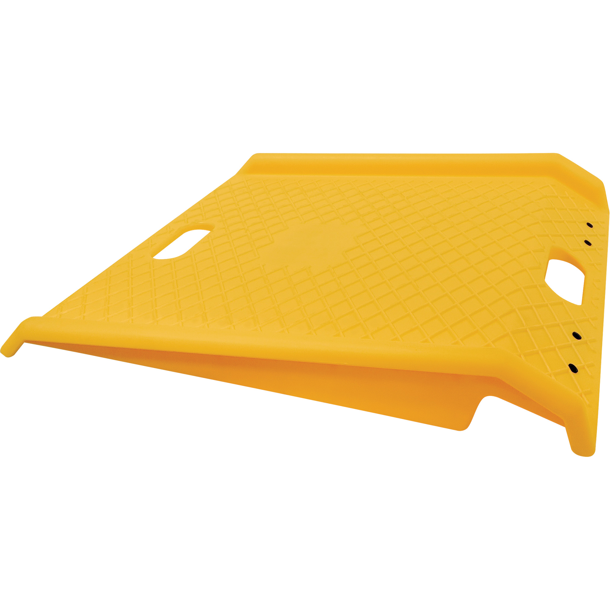 Rampe de trottoir portable en poly pour diable, Capacité de 1000 lb, 27" la x 27" lo