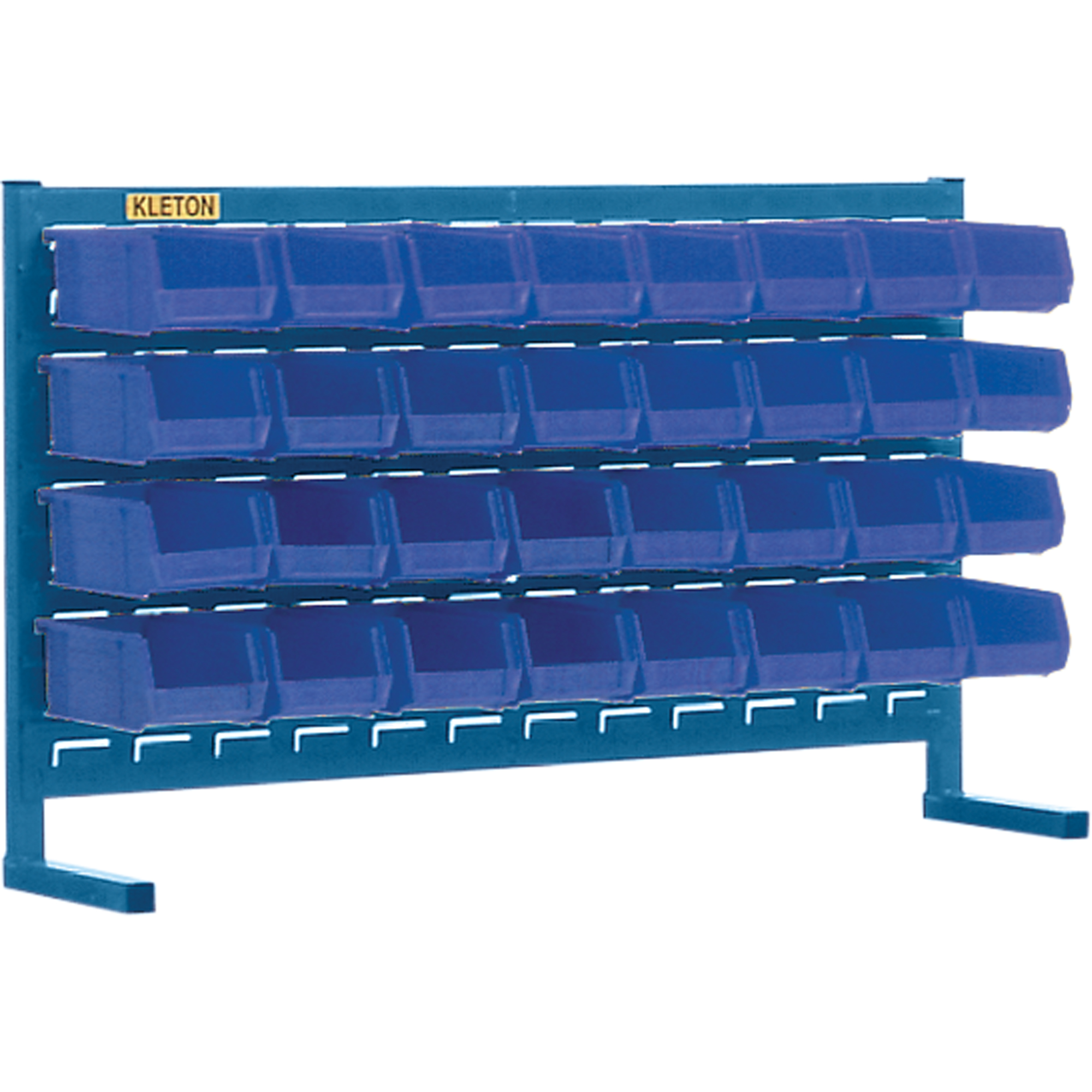 Rayonnage à persienne avec bacs, 32 bacs, 36" la x 8-1/4" p x 22" h